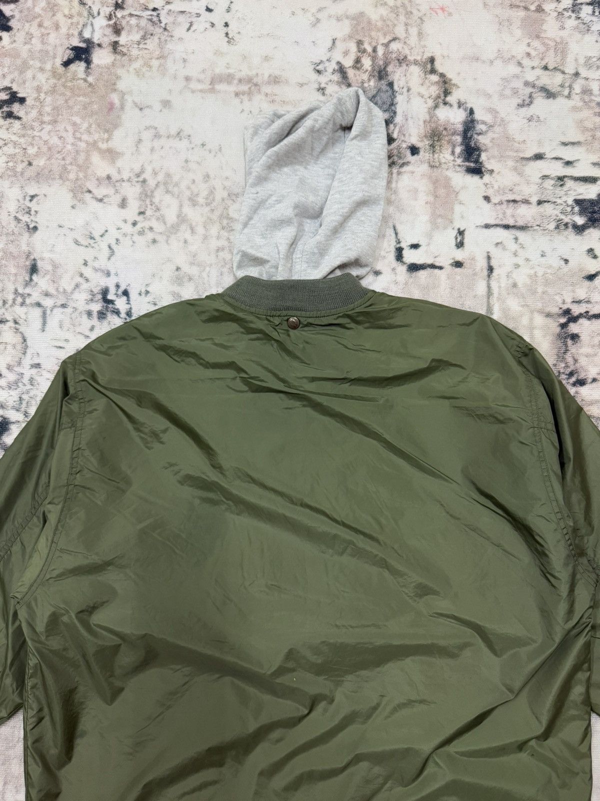 Japanese Brand × Vintage Naf nAf Rubber Label Padded Nylon Jacket Hoodie Size US XL / EU 56 / 4 - 14 Thumbnail