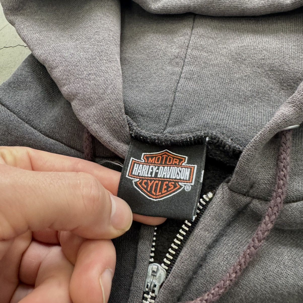 Harley Davidson Vintage ERD Style Chrome Flame Harley Davidson Zip Up Hoodie Size US XL / EU 56 / 4 - 10 Thumbnail