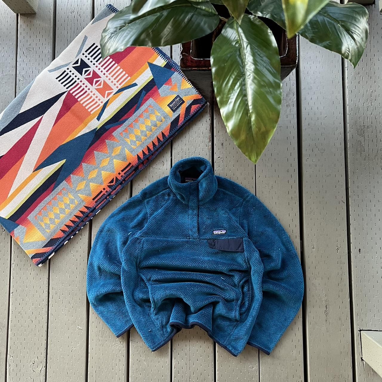Patagonia Patagonia Fleece Womens Medium Blue Snap-T Deep Pile Size M / US 6-8 / IT 42-44 - 3 Thumbnail