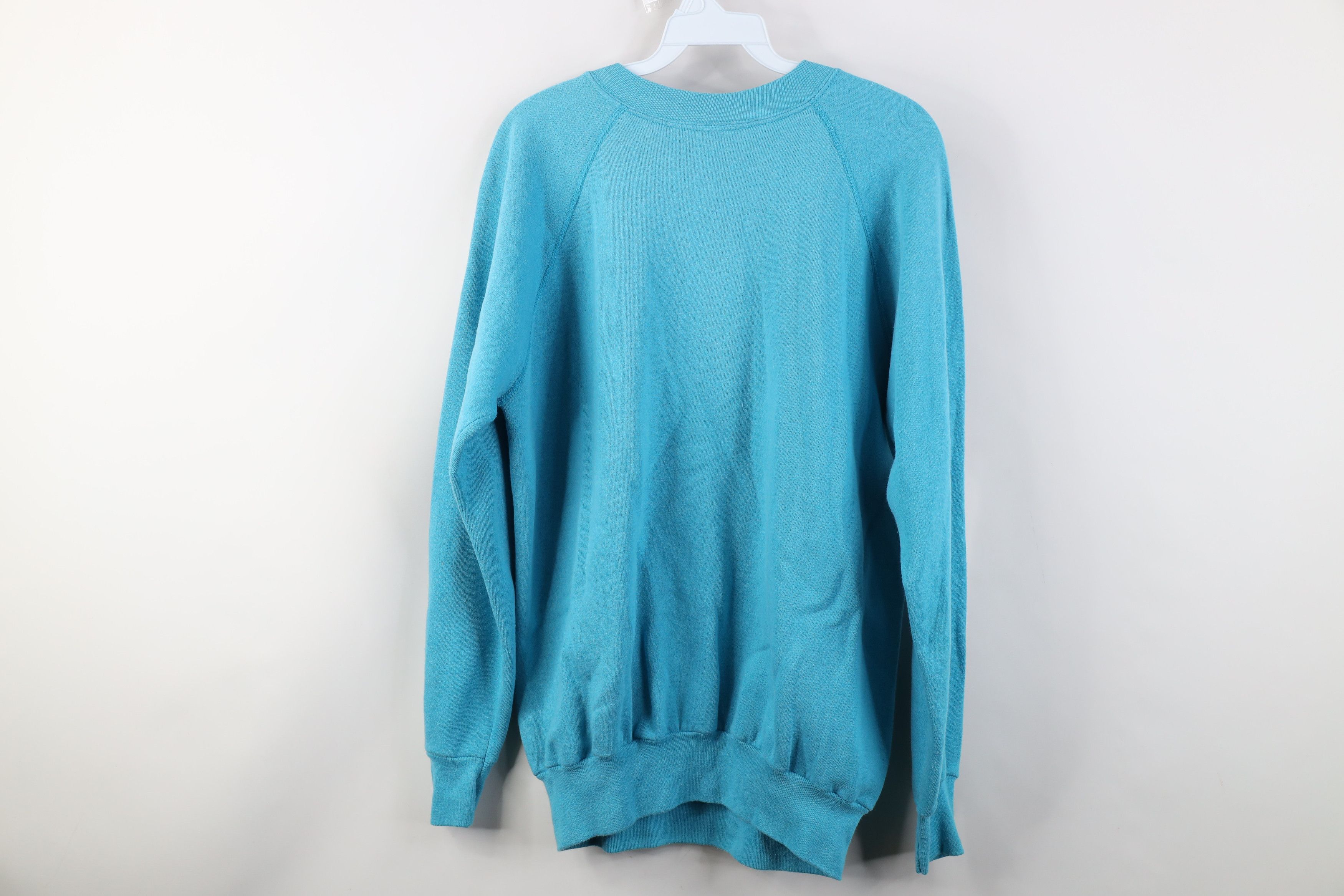 Vintage Vintage 90s Streetwear Cream Cone Crewneck Sweatshirt Blue Size L / US 10 / IT 46 - 9 Thumbnail