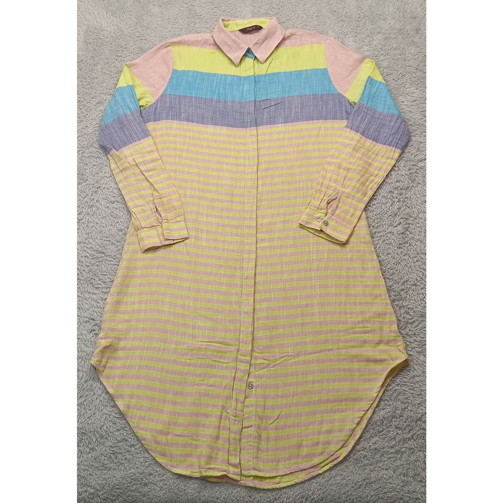 & Other Stories My POLO x Shirt Dress M Long Sleeve Stripe Cotton Size M / US 6-8 / IT 42-44 - 1 Thumbnail