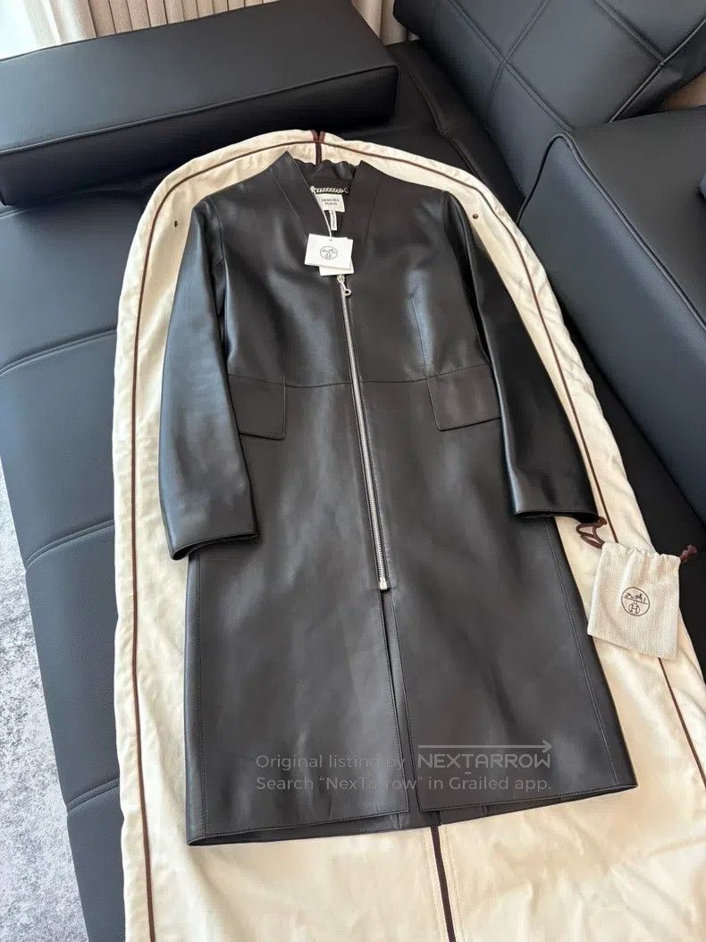 Hermes Hermes Show Model Leather Jacket Size XXS / US 00 / IT 34 - 1 Thumbnail