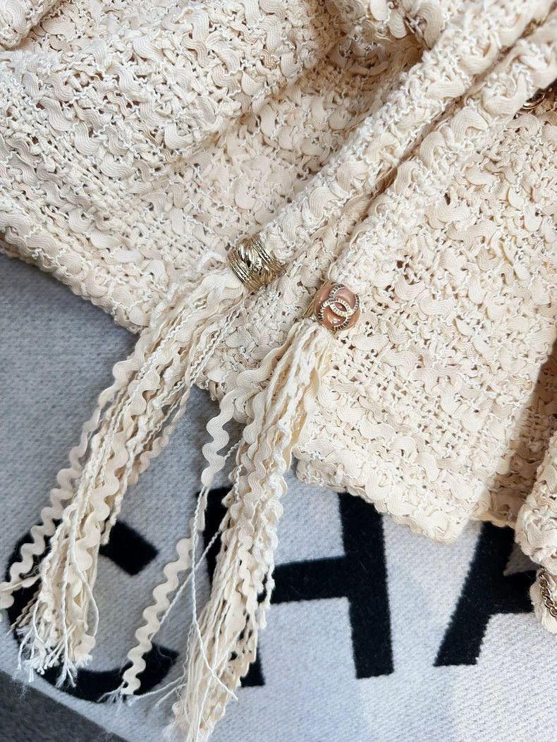 Chanel Chanel Greek series beige tassel braided jacket Size XXS / US 00 / IT 34 - 9 Thumbnail