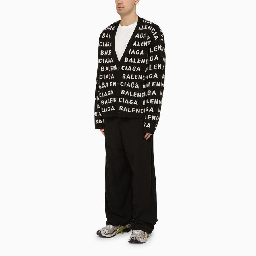 image of Balenciaga O1D2Blof0224 Cardigan In Black, Men's (Size Medium)