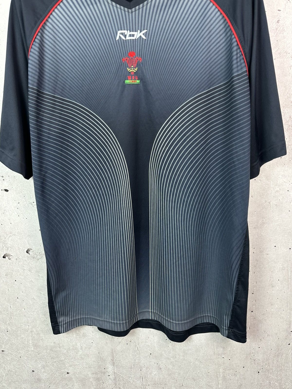 Reebok Vintage Reebok Brains WRU Striped Black Men’s Jersey Shirt Size US XL / EU 56 / 4 - 3 Thumbnail