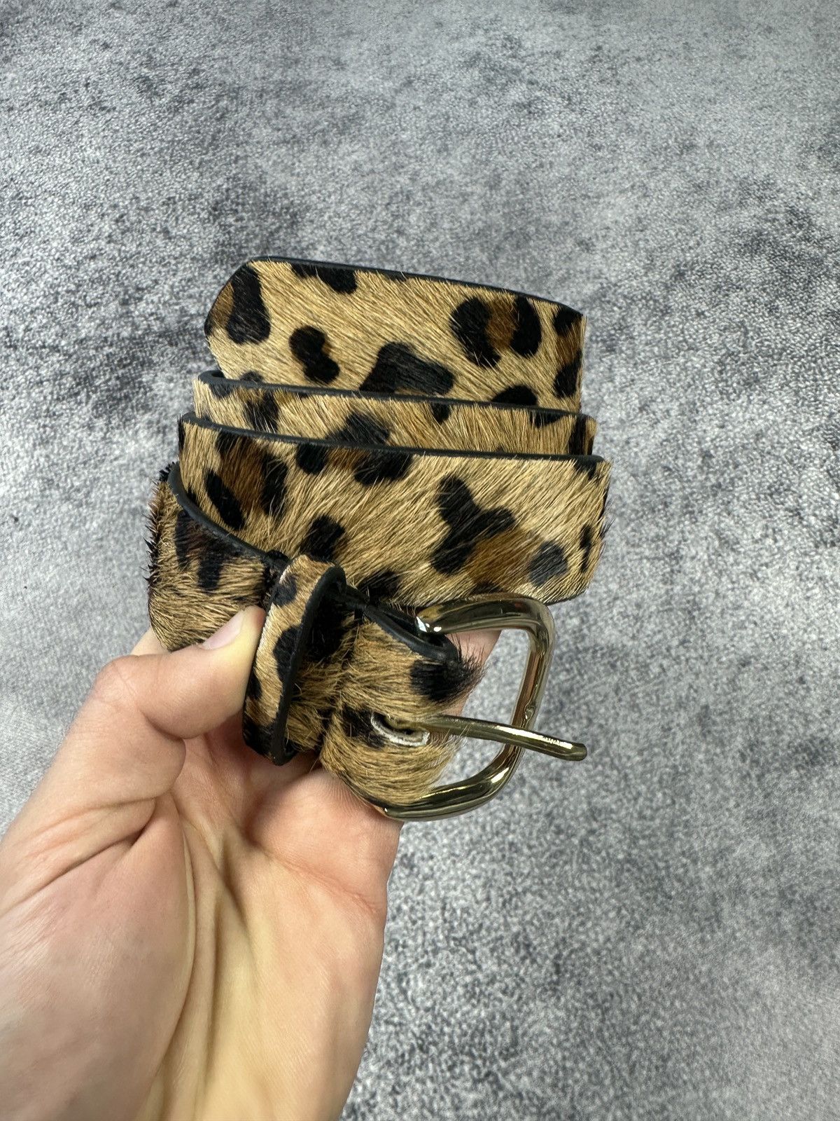 Other Y2K Leopard Fur Belts Rare Streetwear Avant Garde Style USA Size ONE SIZE - 1 Thumbnail