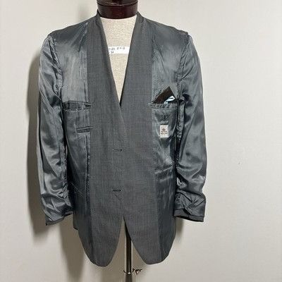 Peter Millar Peter Millar Sport Coat Mens 40R Gray Micro Herringbone Wool Size 40R - 4 Thumbnail