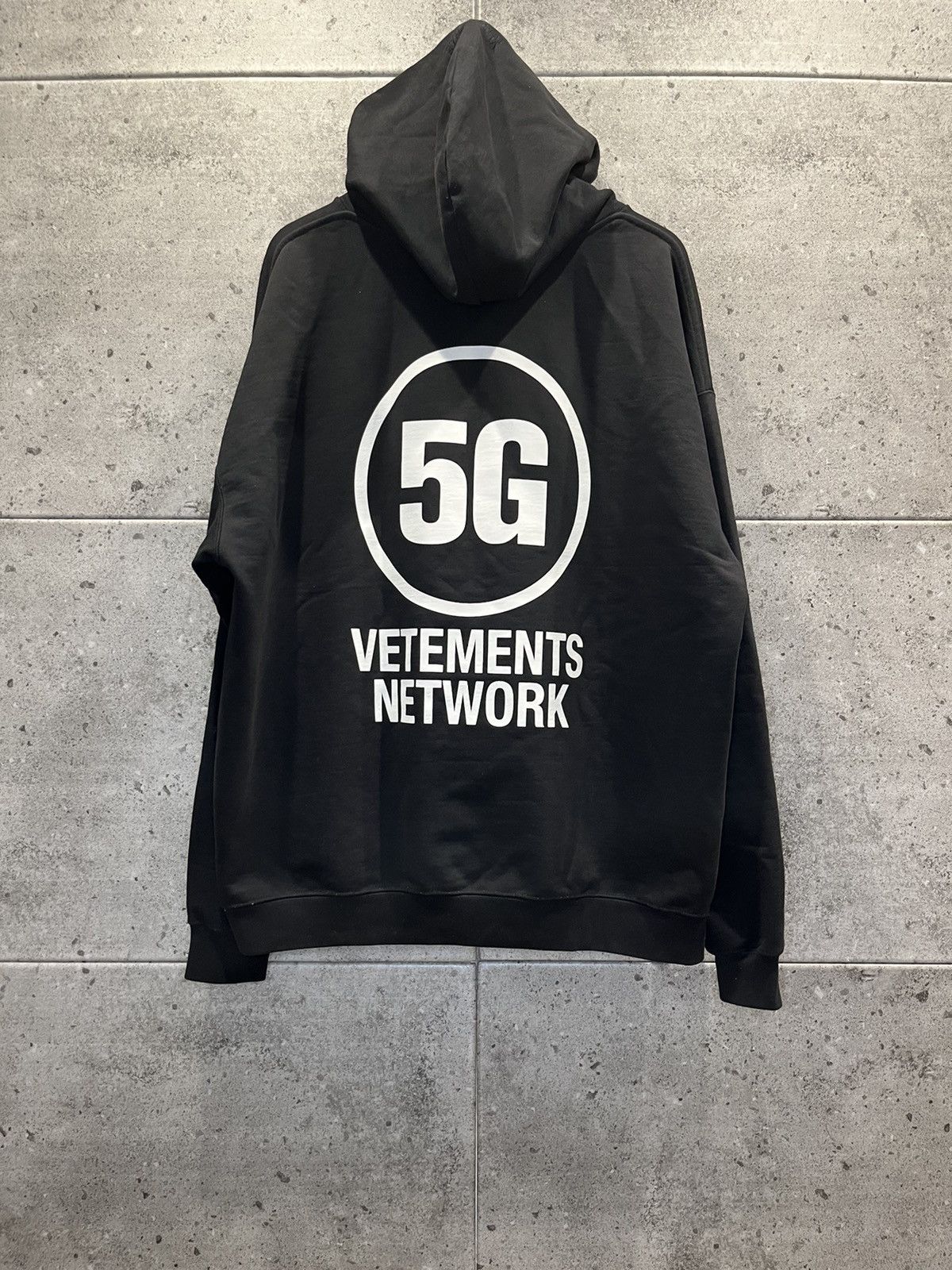 image of Vetements 5G Hoodie in Black, Men's (Size Small)