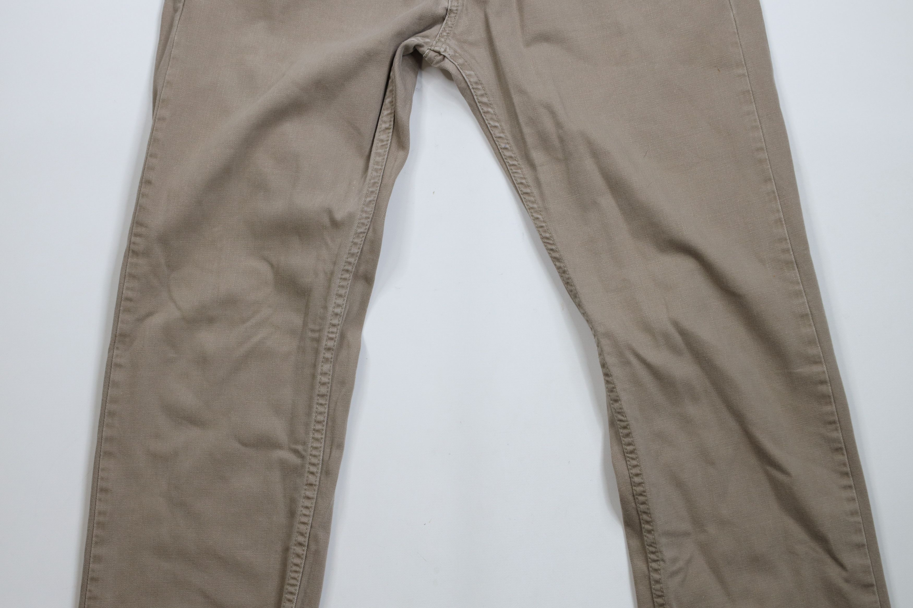 Levi's × Vintage Vintage Y2K Levis 505 Regular Straight Leg Denim Jeans Beige Size US 34 / EU 50 - 3 Thumbnail