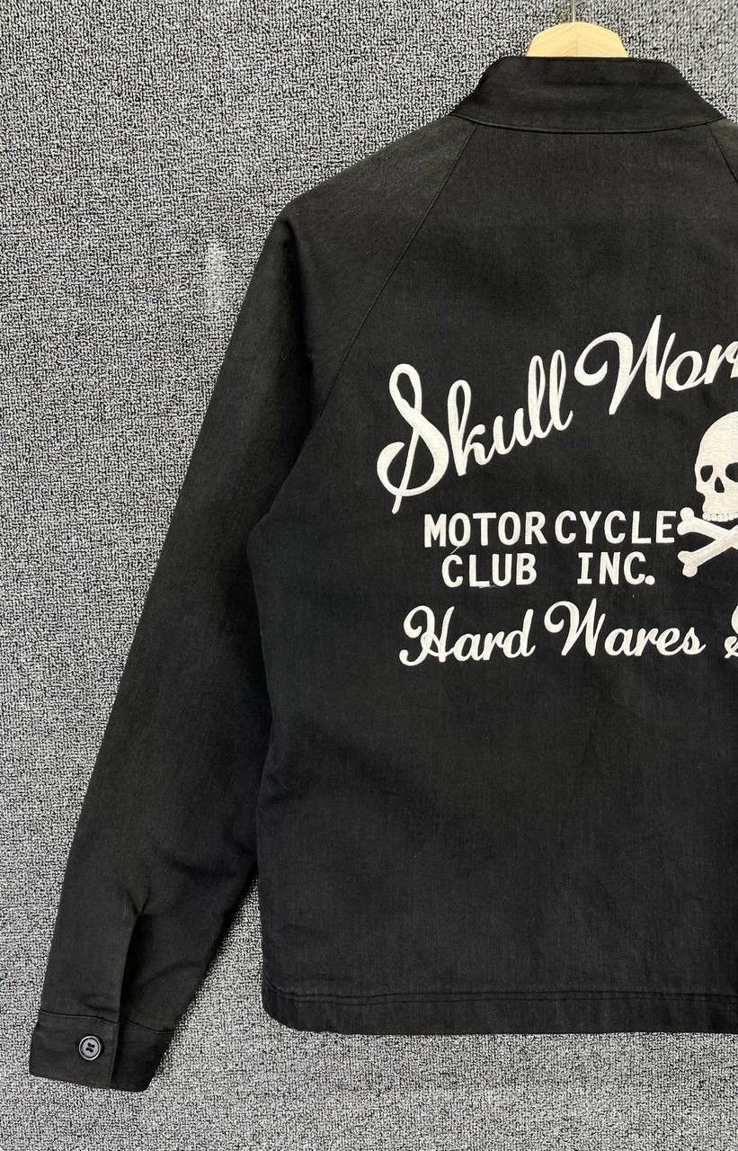 Japanese Brand Vintage Skulls Work Motorcycle Racing Punk Jacket Size US L / EU 52-54 / 3 - 3 Thumbnail