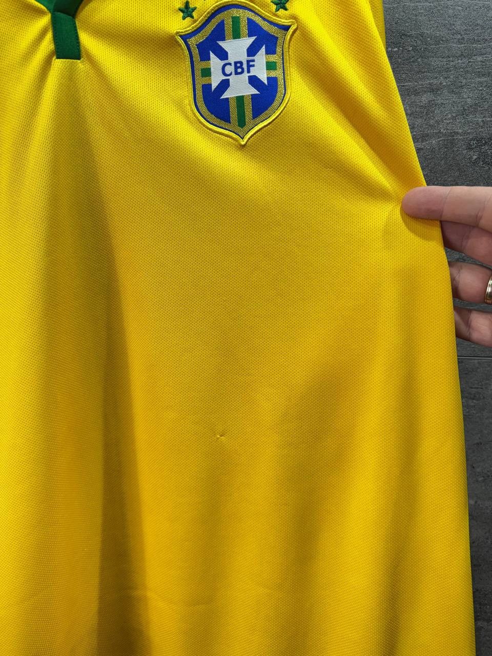 Nike Nike Brasil CBF Brazil 2014 Home Dri-Fit Soccer Jersey Size US XXL / EU 58 / 5 - 7 Thumbnail