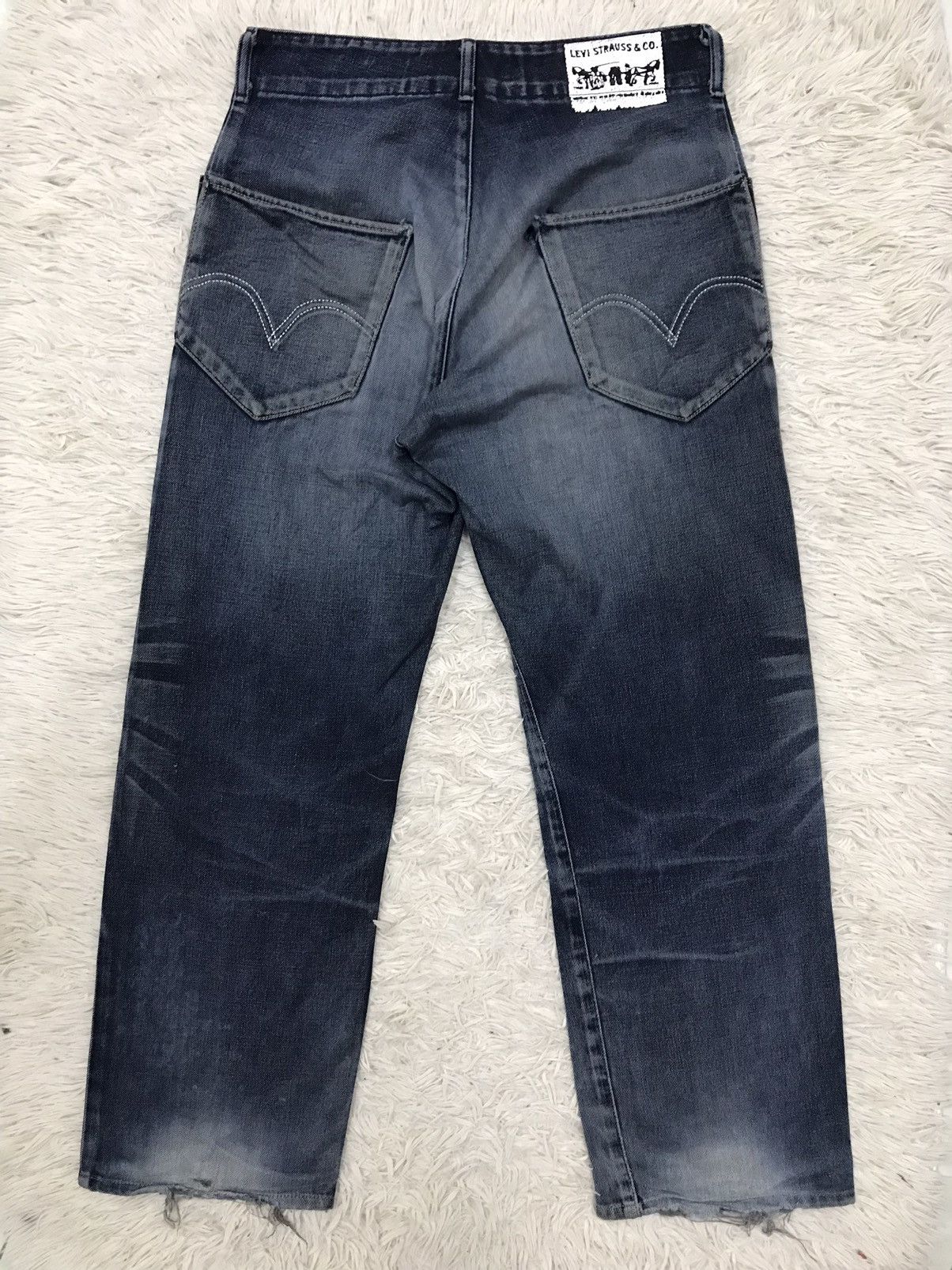 Levi's Vintage Clothing Vintage Levis N3BP Rubber Print Distressed Denim Jeans Size US 32 / EU 48 - 2 Thumbnail