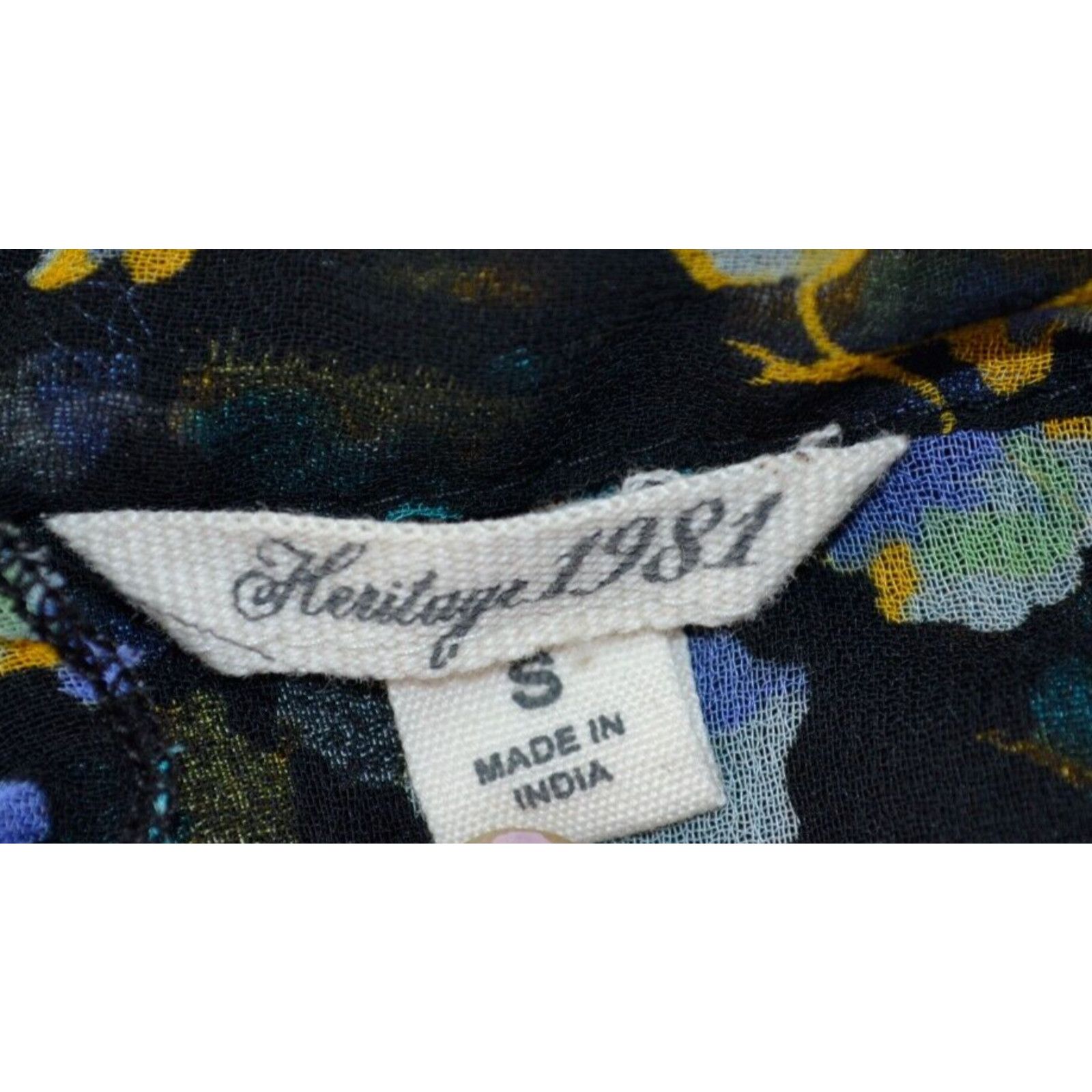 Other Heritage 1981 Women' Navy blue Dress Floral sleeveless Small Size S / US 4 / IT 40 - 11 Thumbnail