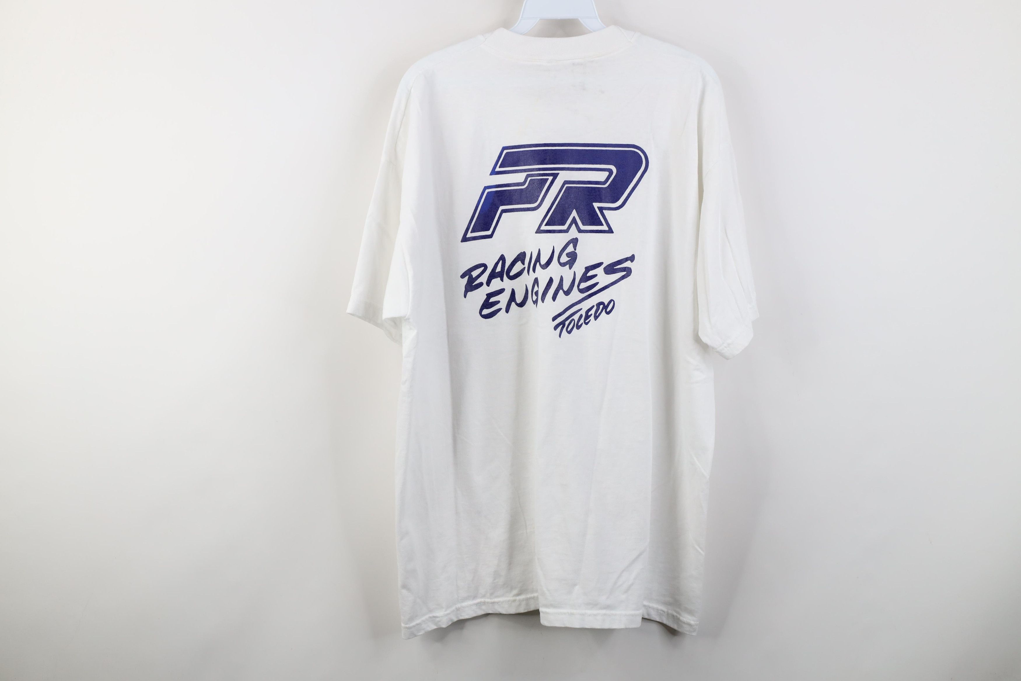 Vintage Vintage 90s Y2K PR Racing Engines Toledo Motorcycle T-Shirt Size US XL / EU 56 / 4 - 15 Thumbnail