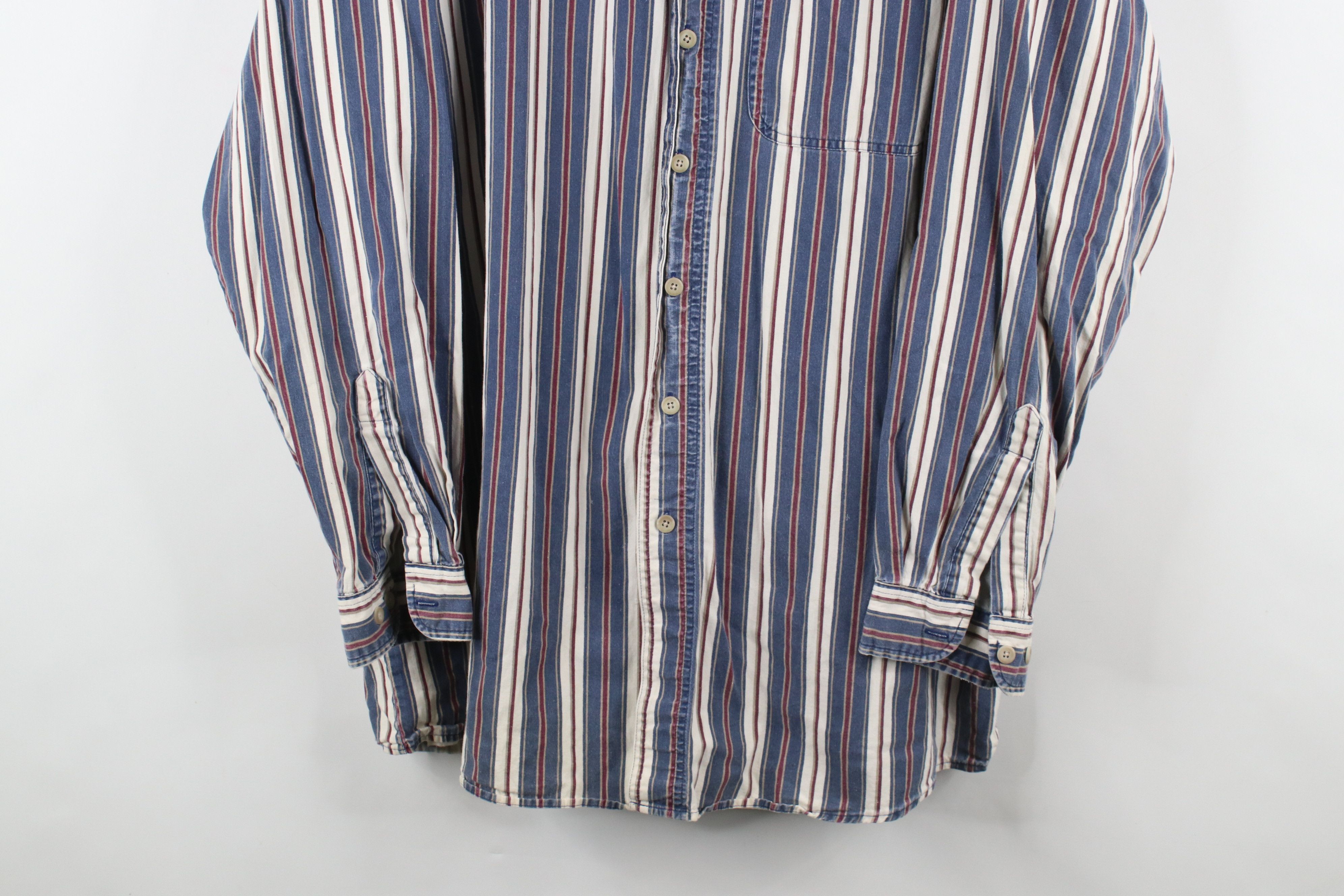Vintage Vintage 90s Streetwear Block Collared Button Down Shirt Size US XL / EU 56 / 4 - 3 Thumbnail