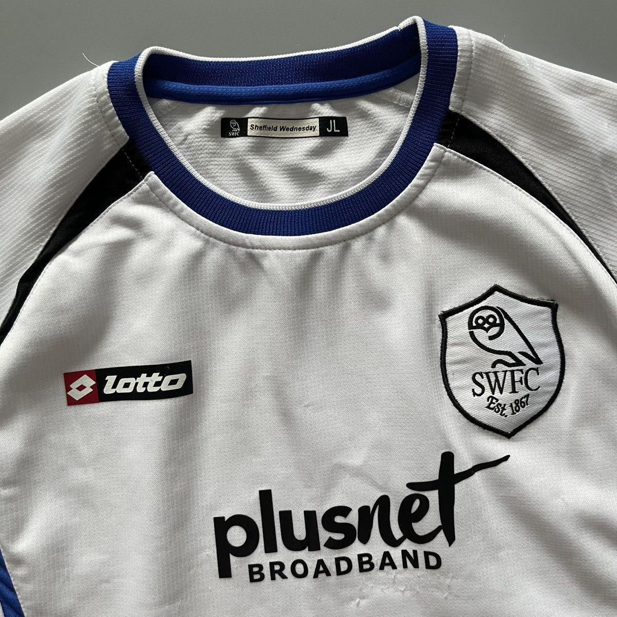 Lotto Sport × Vintage BOYS SIZE L SHEFFIELD WEDNESDAY LOTTO 2008/09 SOCCER JERSEY Size US XXS / EU 40 - 4 Thumbnail