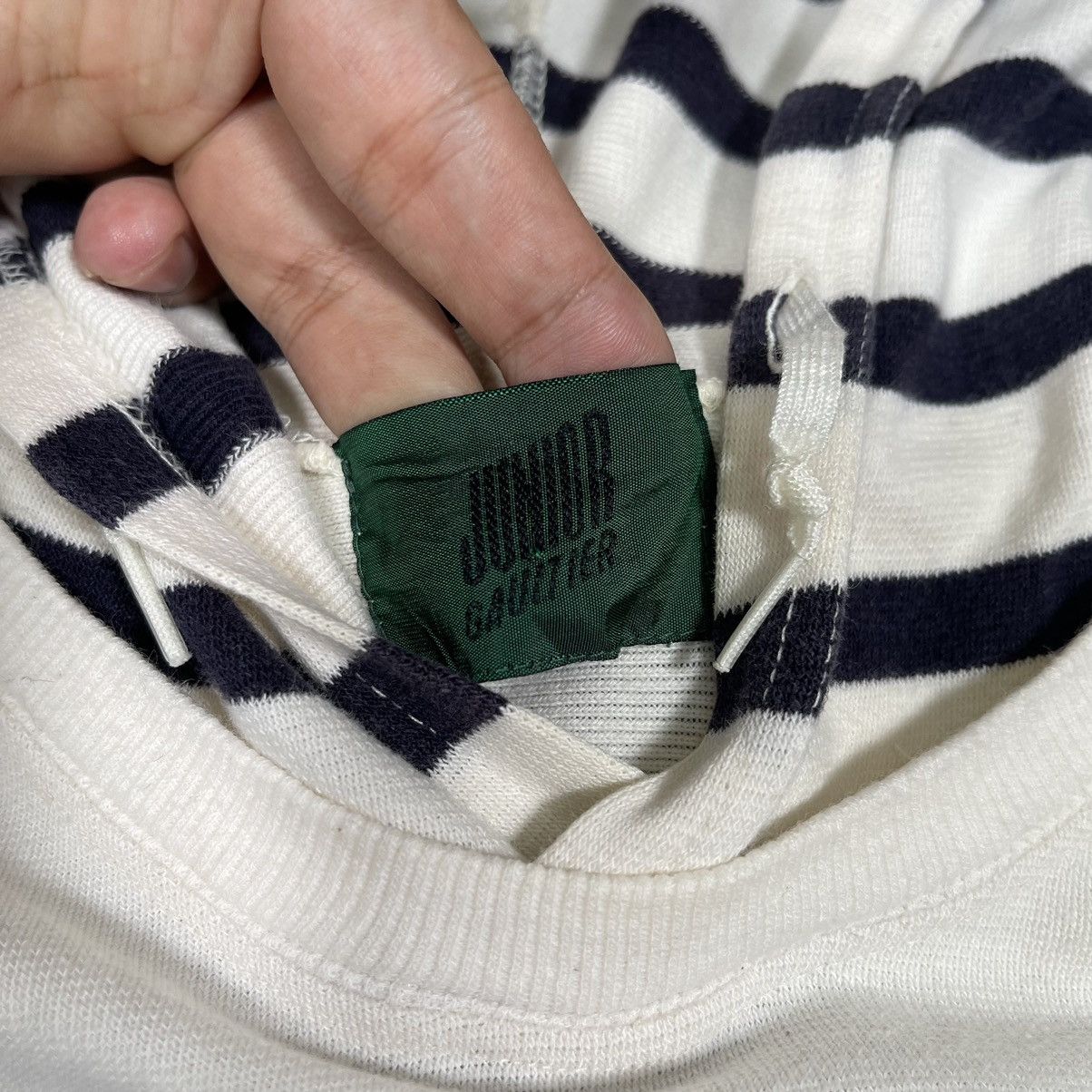 Jean Paul Gaultier Jean Paul Gaultier Junior Striped Vintage 2000s Hoodie Size US S / EU 44-46 / 1 - 8 Thumbnail