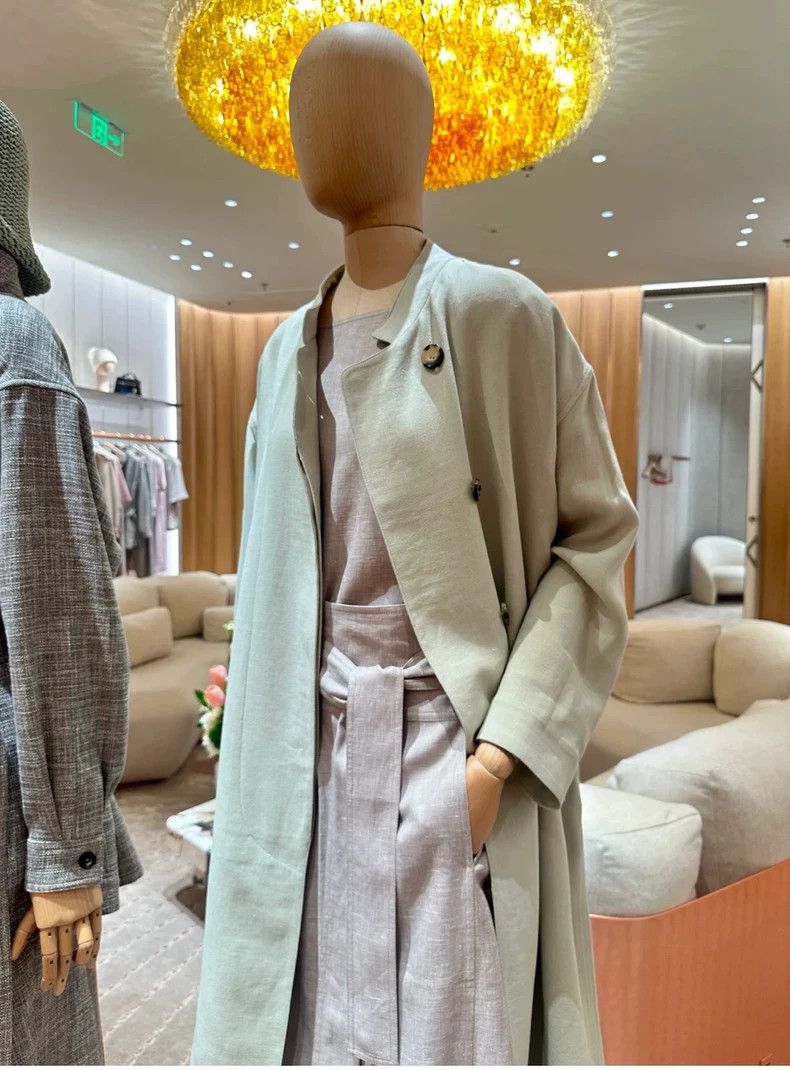 Loro Piana LORO PIANA Aqua coat, light green Size S / US 4 / IT 40 - 7 Thumbnail