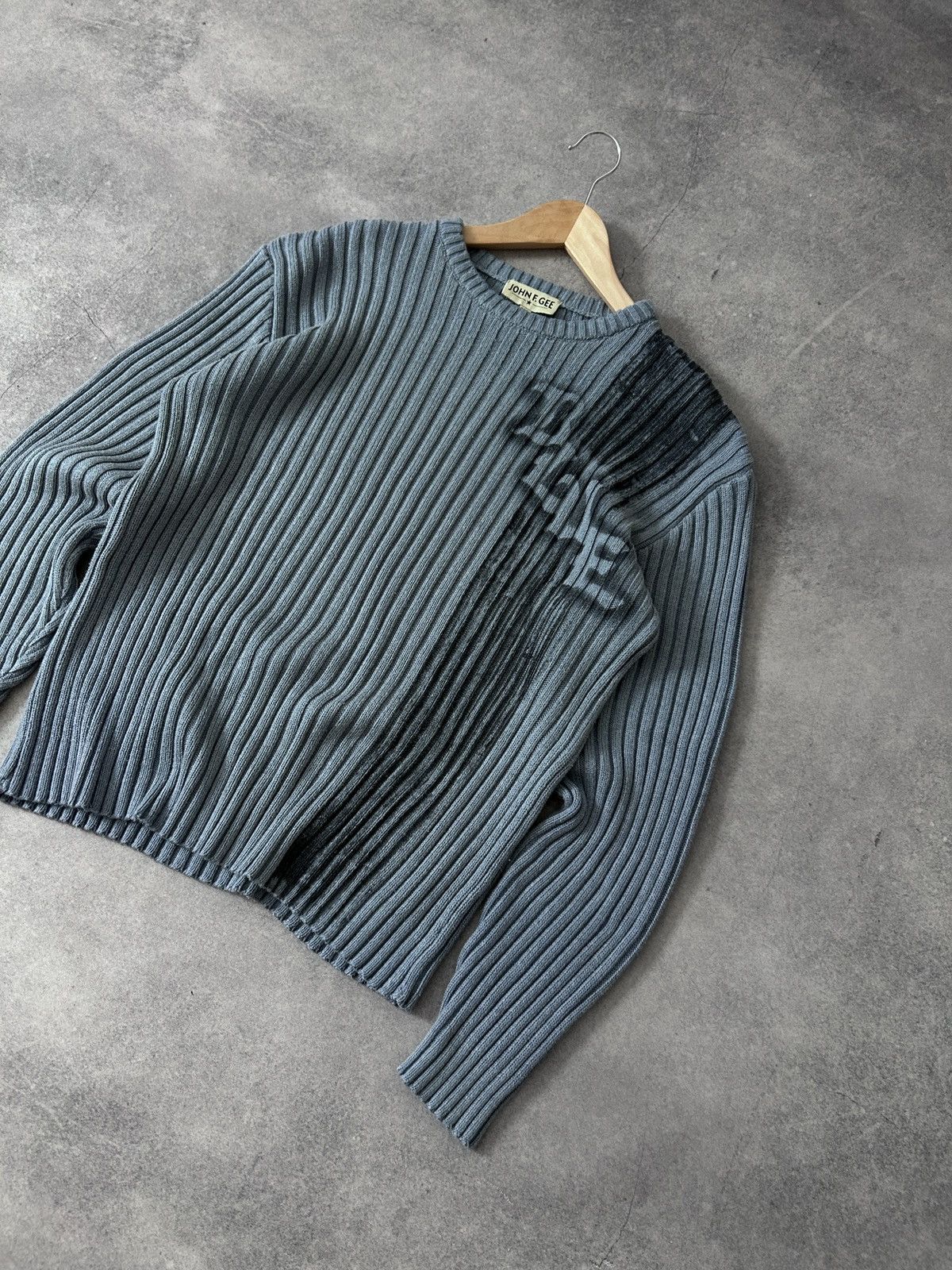 Japanese Brand Vintage Avant-Garden big logo sweatshirt blue y2k Size US L / EU 52-54 / 3 - 2 Thumbnail