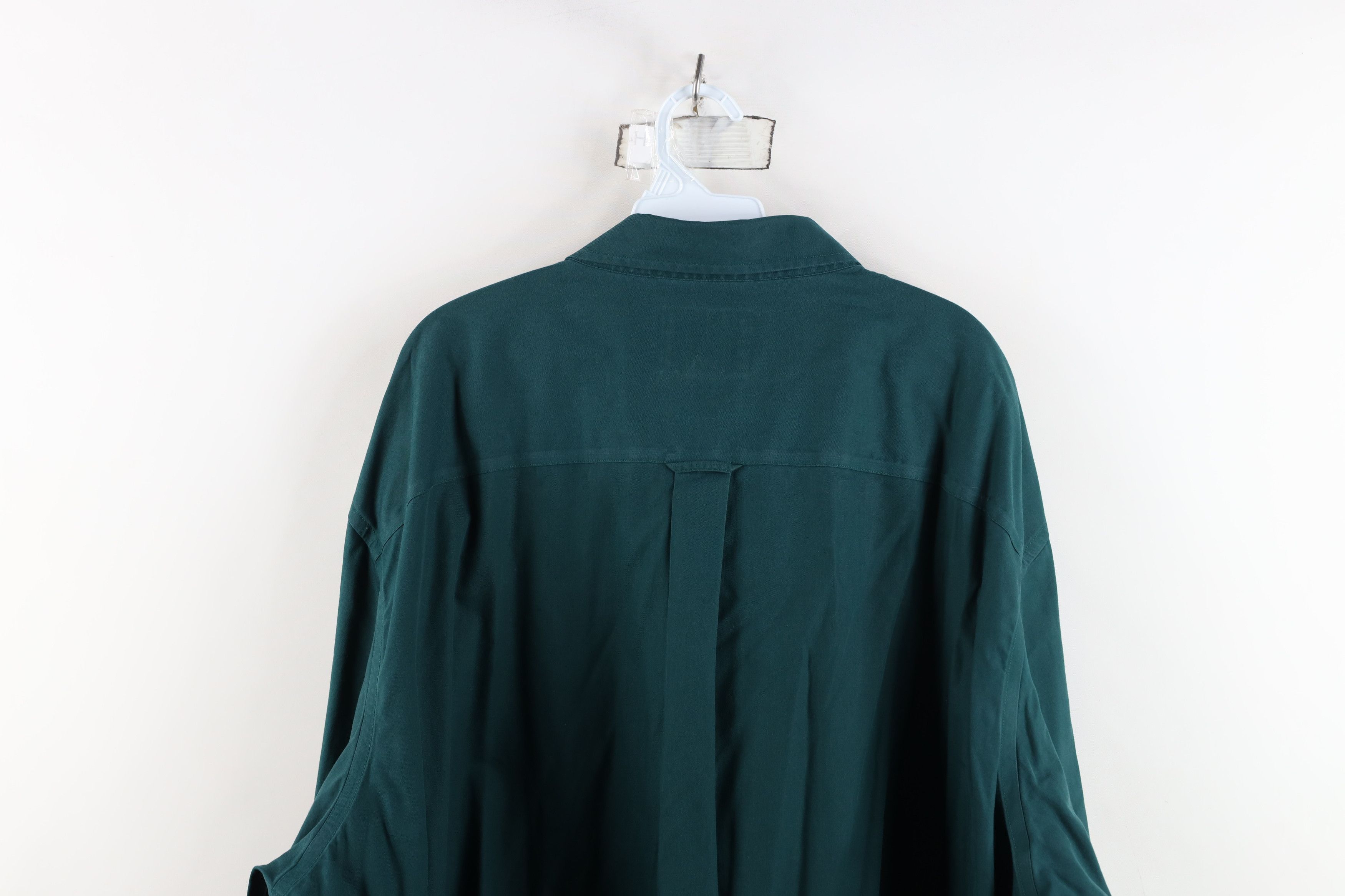 Cabelas Vintage Cabelas Blank Heavyweight Collared Button Down Shirt Size US XXL / EU 58 / 5 - 11 Thumbnail