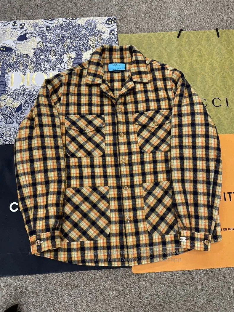 Gucci Gucci Donald Duck Plaid Wool Coat. Size US L / EU 52-54 / 3 - 1 Thumbnail