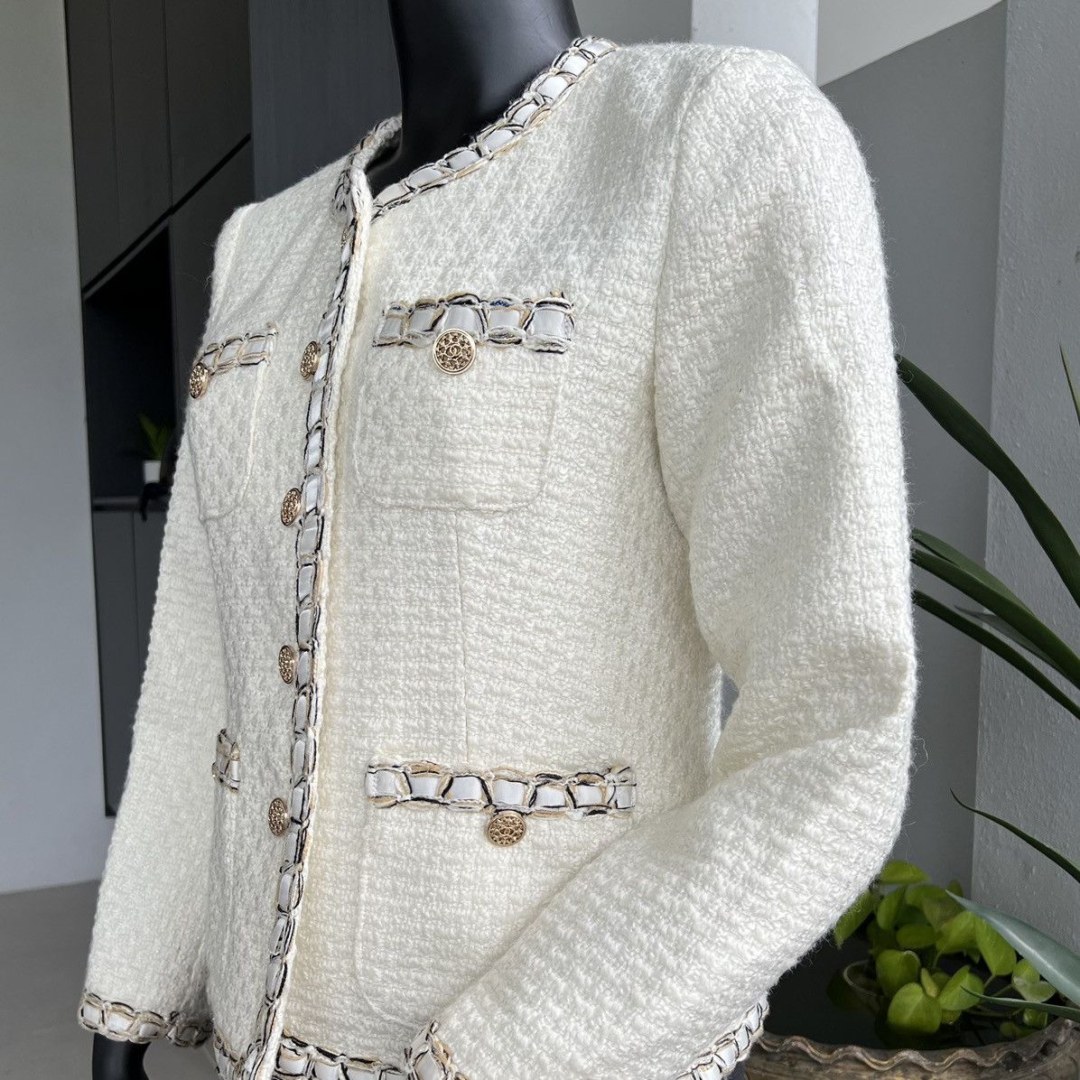 Other Vintage Tweed Blazer Coat Style Korean JC&PC Size XL / US 12-14 / IT 48-50 - 4 Thumbnail