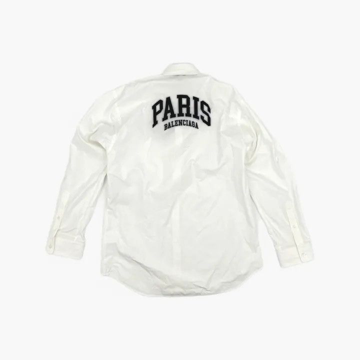 Balenciaga Balenciaga Balenciaga Embroidered Logo White Shirt -2507 Size US XXS / EU 40 - 2 Thumbnail