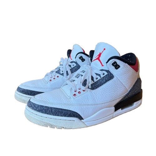 Jordan Brand Jordan 3 Retro SE Fire Red Denim (2020) Size US 10.5 / EU 43-44 - 1 Thumbnail