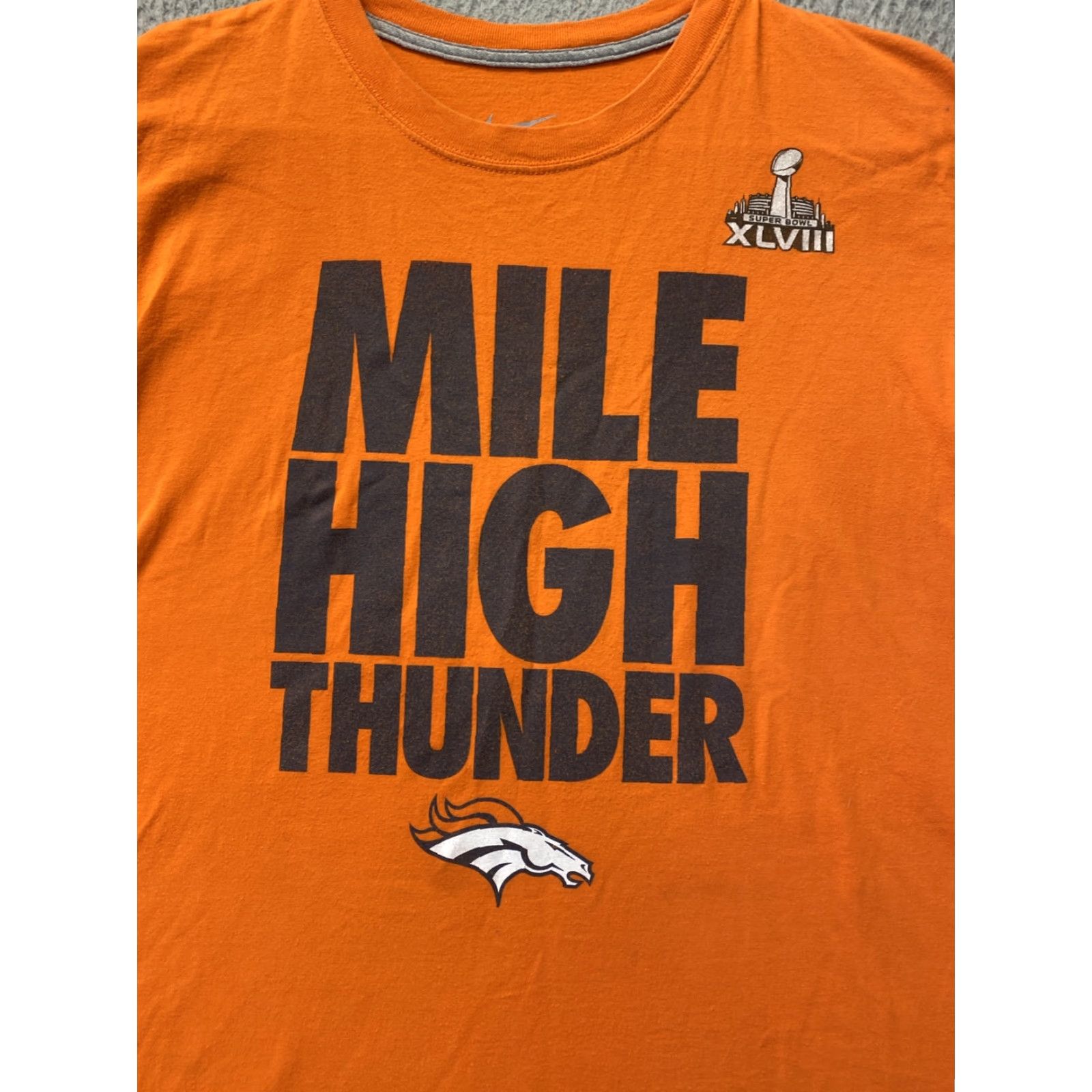 Nike Nike Denver Broncos NFL T-Shirt Mens L Regular Fit Orange Graphic Football Size US L / EU 52-54 / 3 - 2 Thumbnail