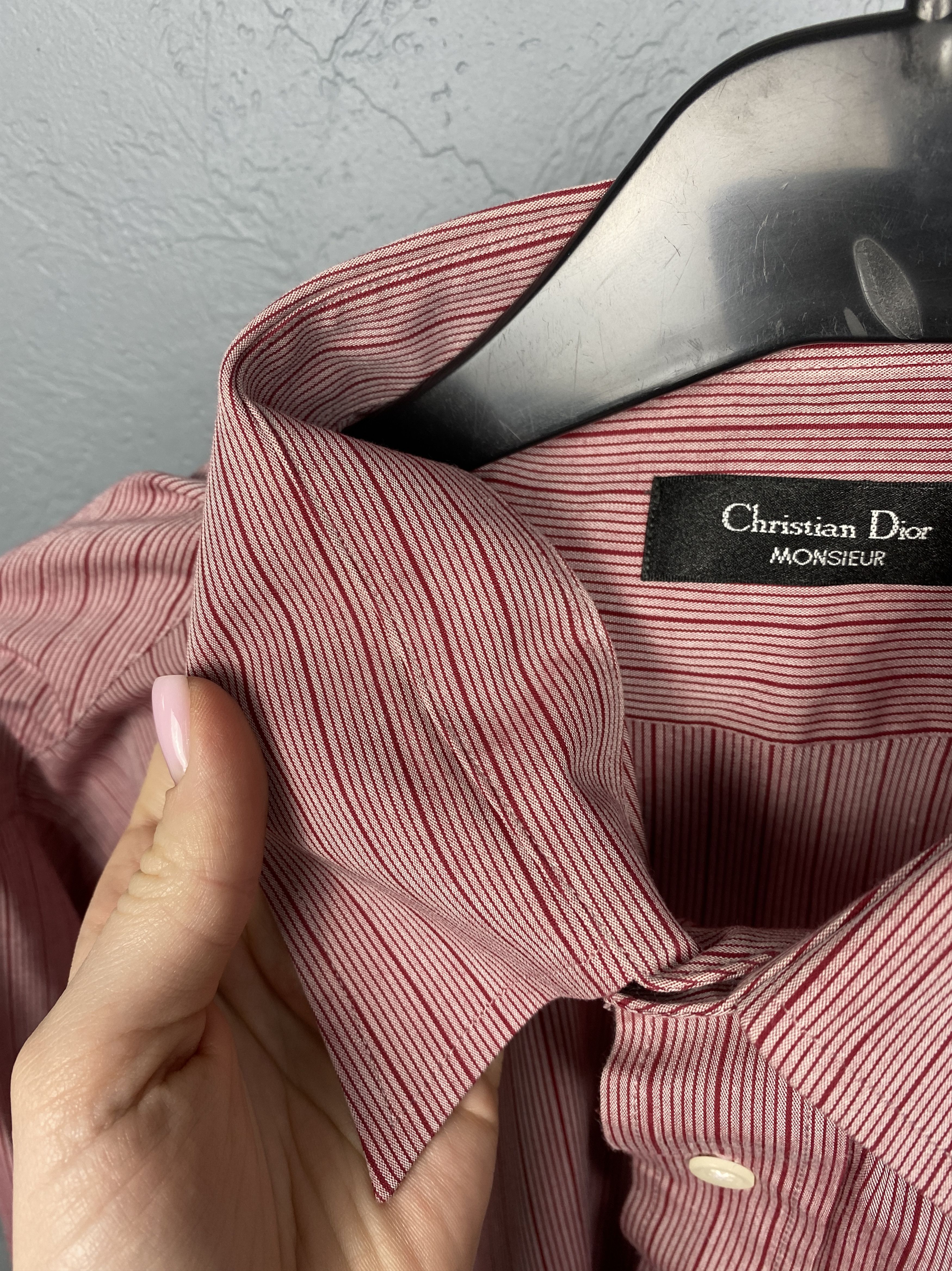 Christian Dior Monsieur Christian Dior Cotton Long Sleeve Shirt Size US XL / EU 56 / 4 - 6 Thumbnail