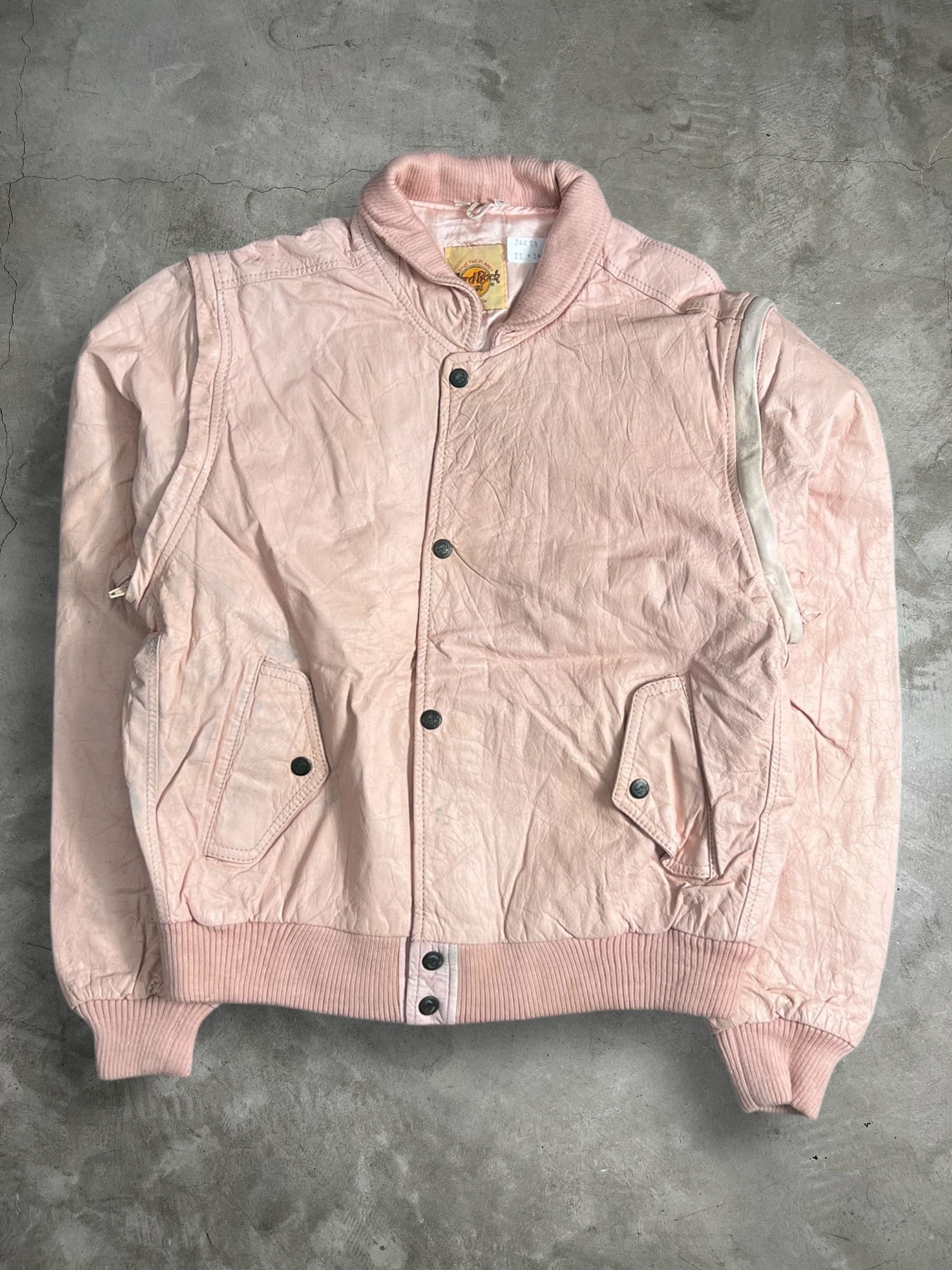 Hard Rock Cafe Vtg Hard Rock Cafe New York Leather Jacket (S) JK687 Size US S / EU 44-46 / 1 - 7 Thumbnail
