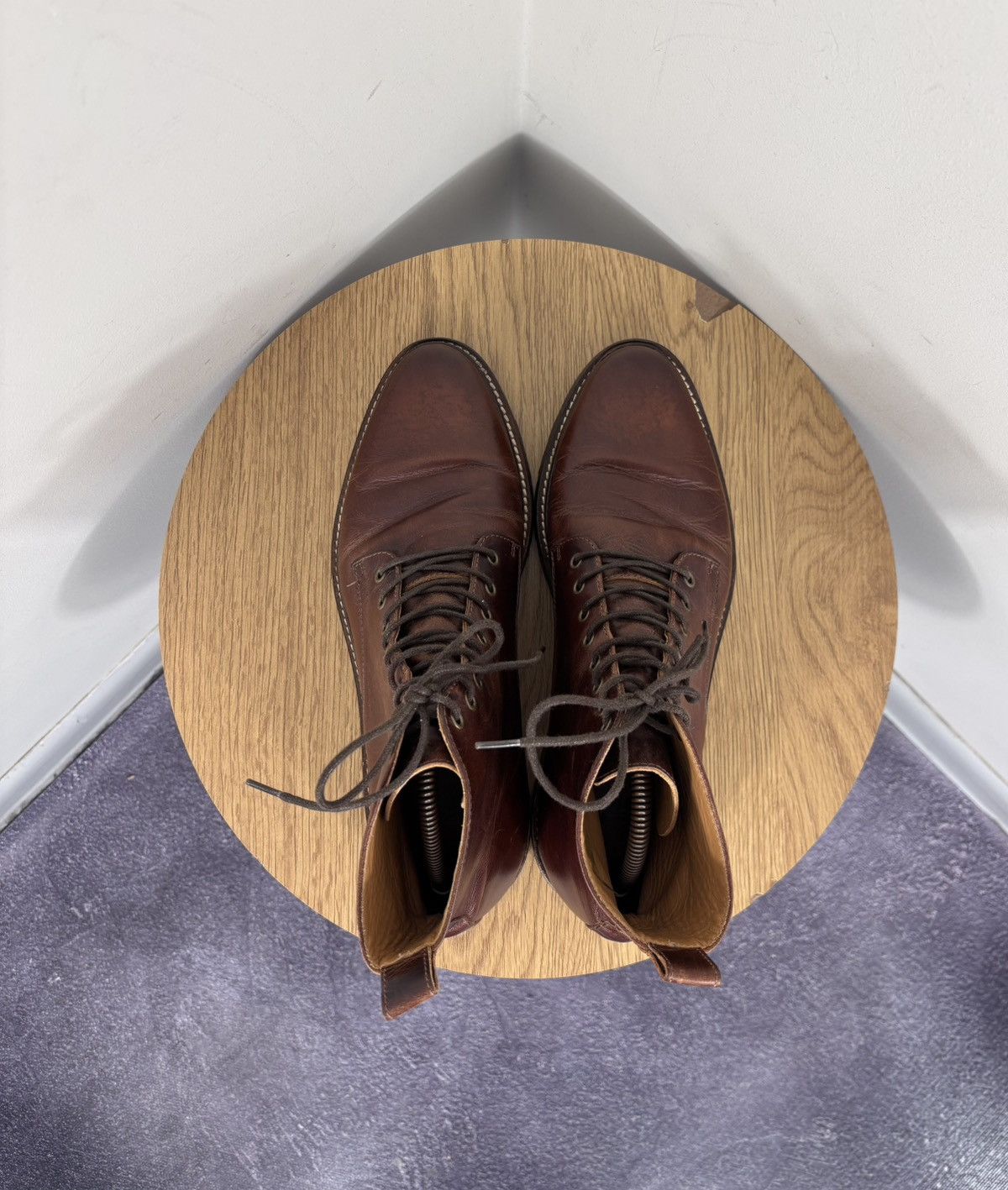Bobbies Bobbies Paris Men’s Brown Calf Leather Service Lace-Up Boots Size US 9 / EU 42 - 13 Thumbnail