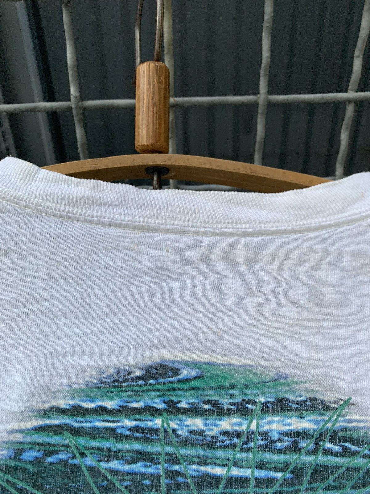 Nike × Vintage Vintage 90s Nike Thrashed Shirt Y2K Streetwear Tee Size US L / EU 52-54 / 3 - 17 Thumbnail
