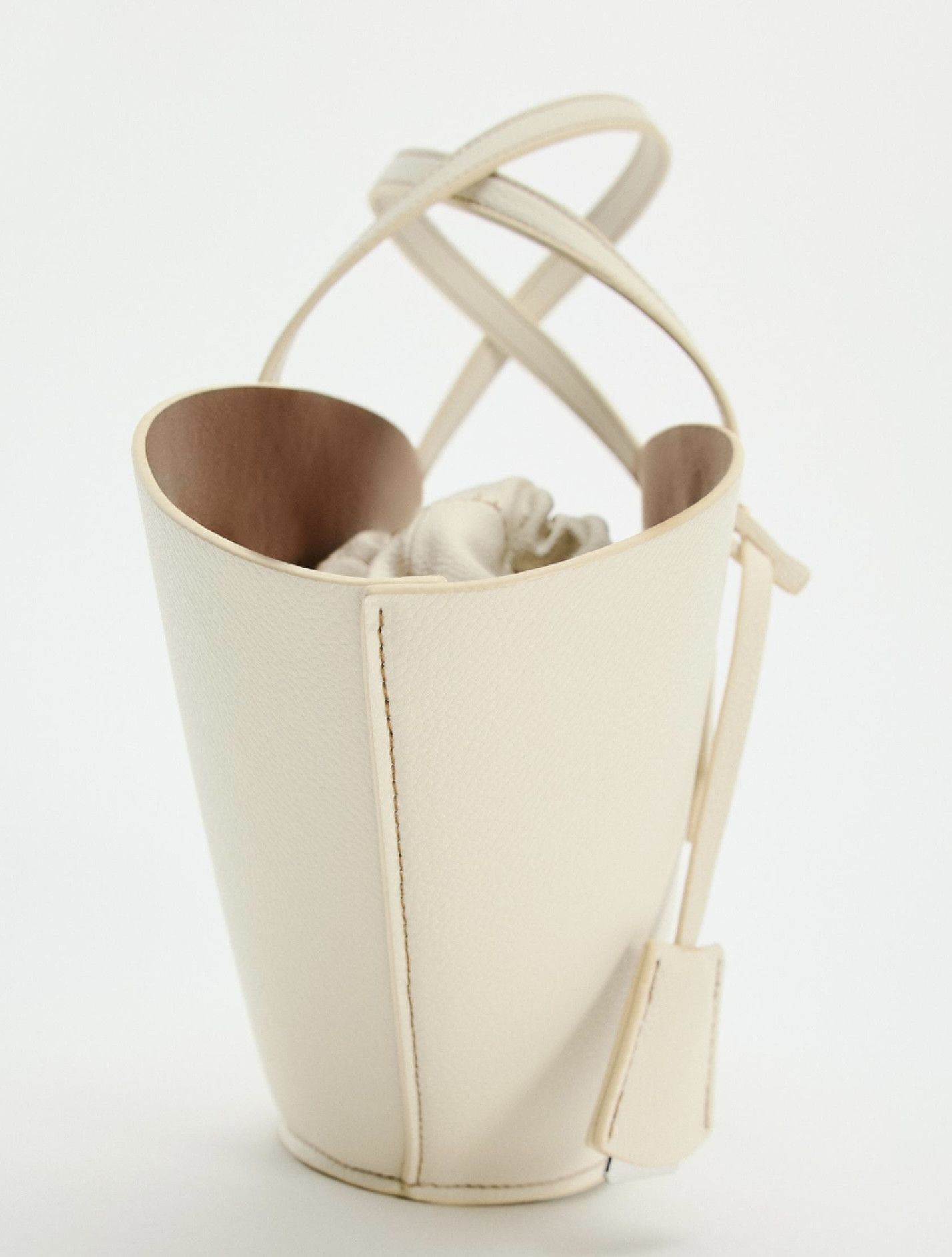 Zara Zara basket bag ECRU BNWT Size ONE SIZE - 3 Thumbnail