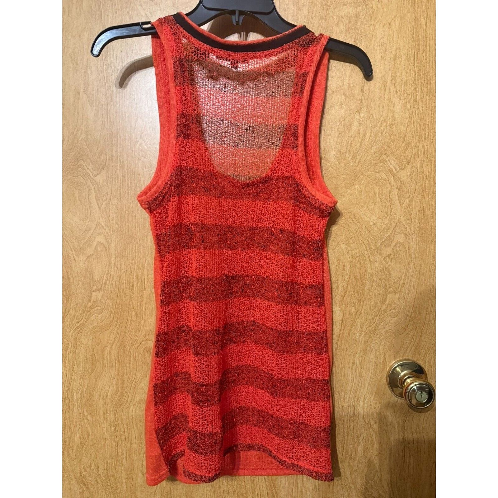 Miss Me Women’s Miss Me Orange Embellished Crochet Tank Top Size M / US 6-8 / IT 42-44 - 3 Thumbnail