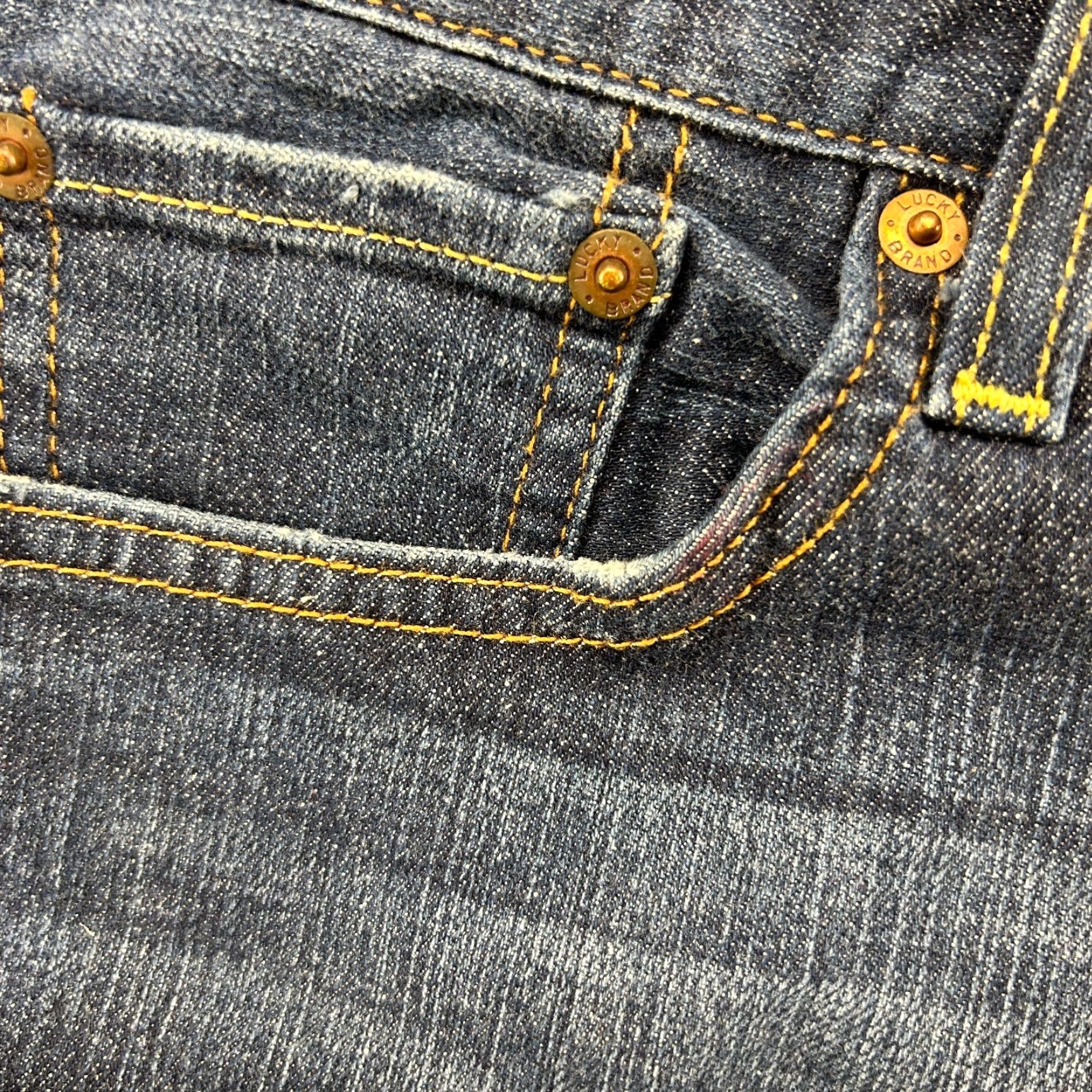 Lucky Brand VINTAGE Lucky Brand Jeans Mens 34x30 Blue Straight Classic Dark Baggy Loose Y2K Size US 34 / EU 50 - 3 Thumbnail