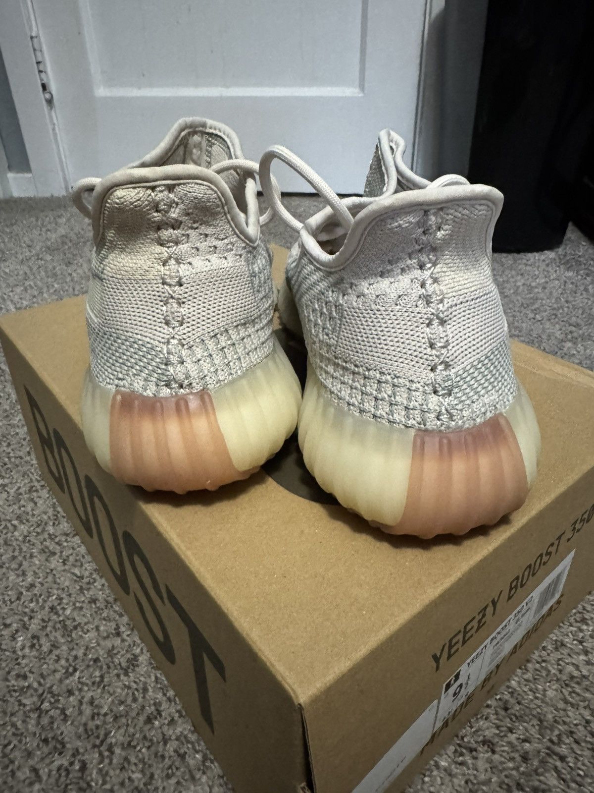 Yeezy Adidas Yeezy Boost 350 V2 “Citrin” Non Reflective Size US 9.5 / EU 42-43 - 3 Thumbnail