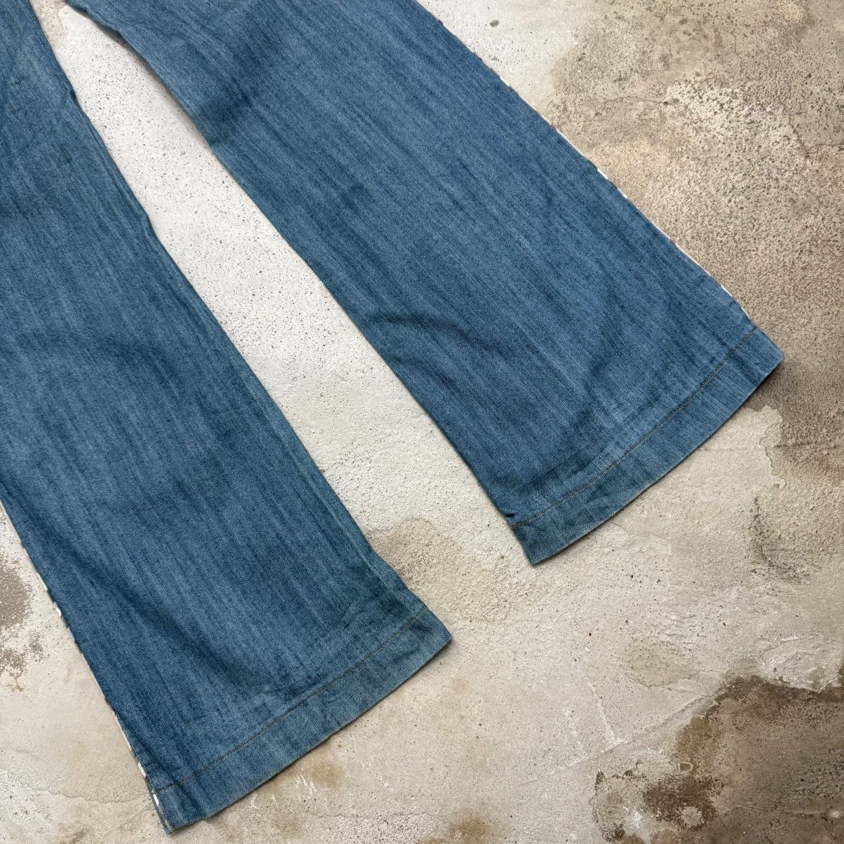 Burberry Flare Burberry Nova Check Line Whisker Denim Pants Size 27" / US 4 / IT 40 - 10 Thumbnail