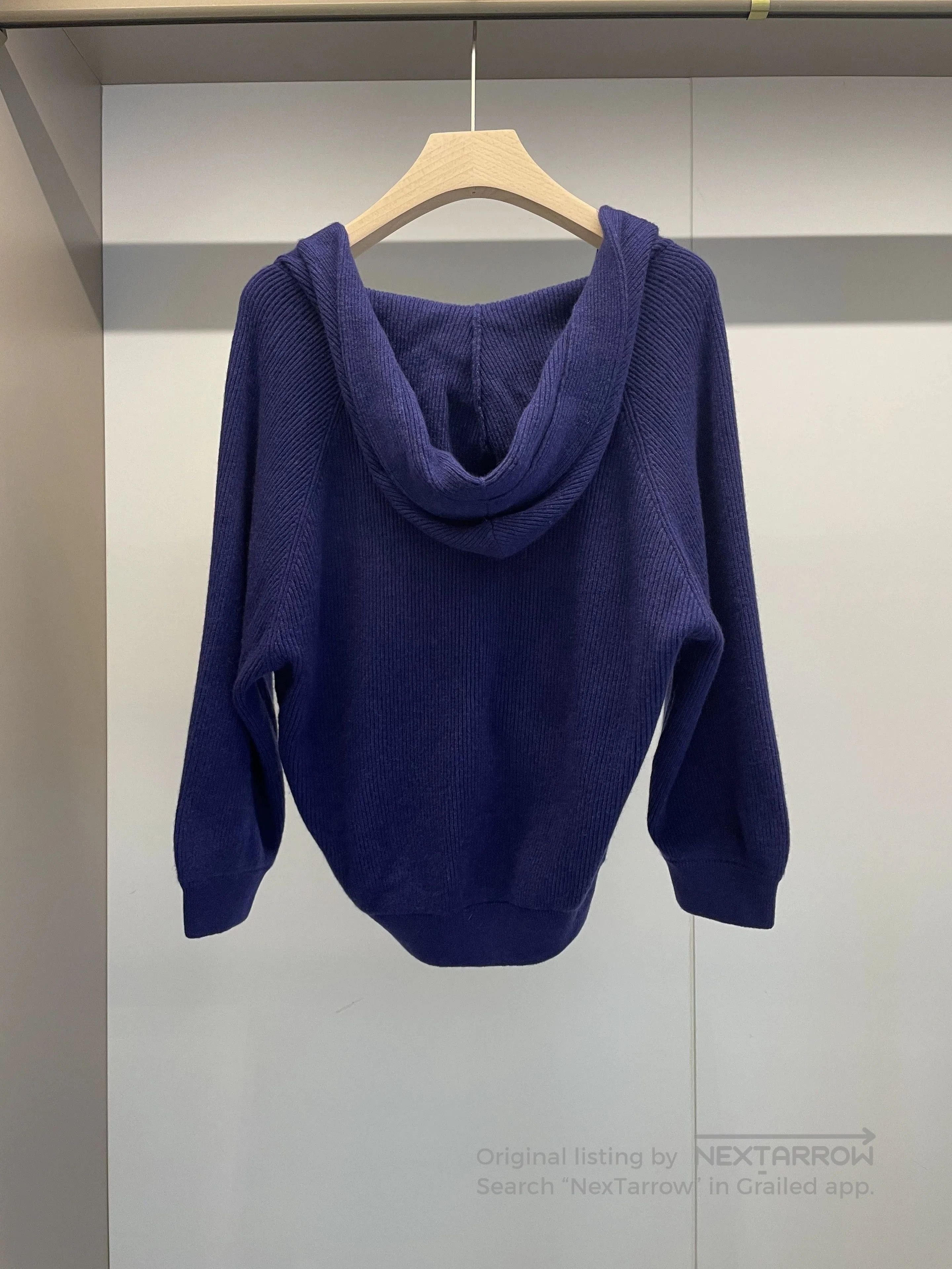 Brunello Cucinelli Brunello Cucinelli Blue Cashmere Sweater S. Size US S / EU 44-46 / 1 - 2 Thumbnail