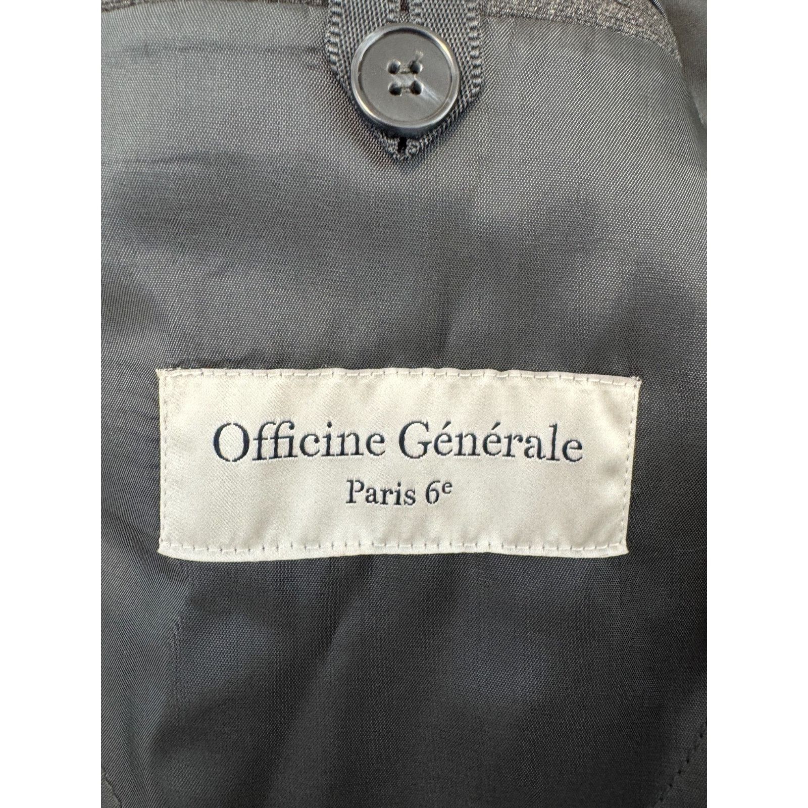 Officine Generale NWT Officine Generale Wool Blazer Jacket in Charcoal Size 52 Size 42S - 11 Thumbnail