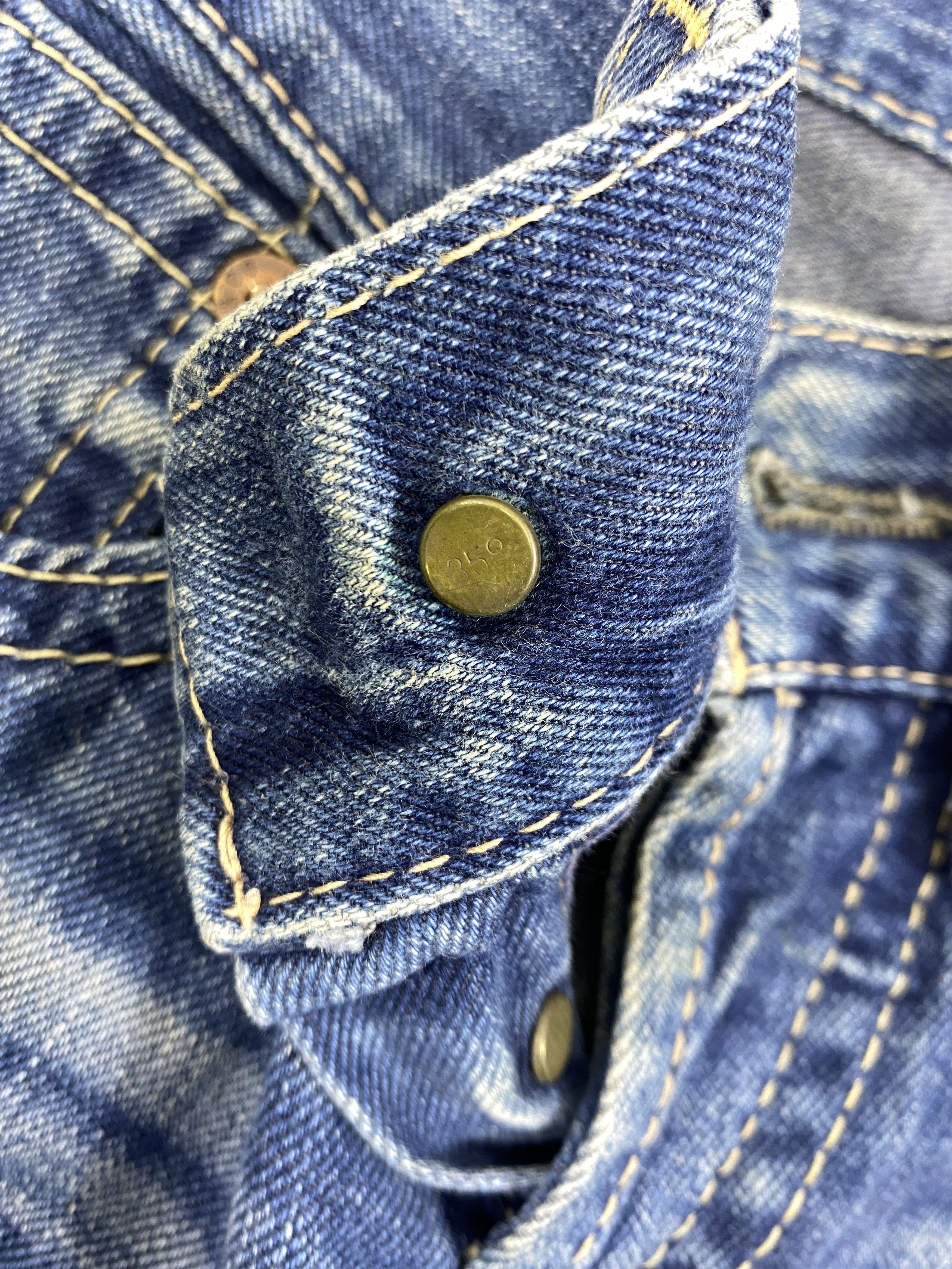 Levi's Dirty Blue Vintage Levi's 927 Flared 31x27 Denim -JN953 Size US 31 - 7 Thumbnail