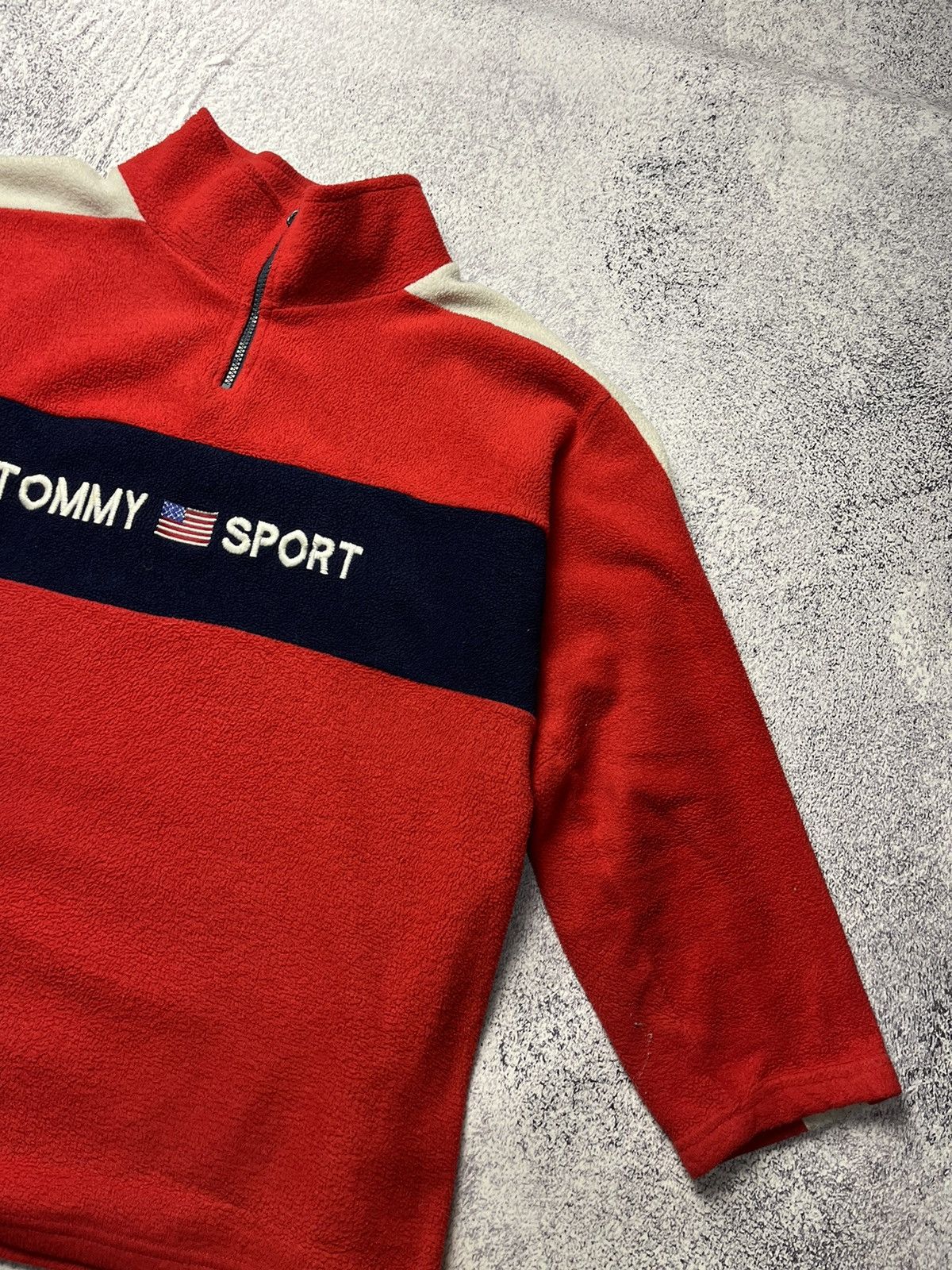 Tommy Hilfiger Mens Fleece Jacket Tommy Sport Hilfiger Vintage Size L Size US XL / EU 56 / 4 - 13 Thumbnail