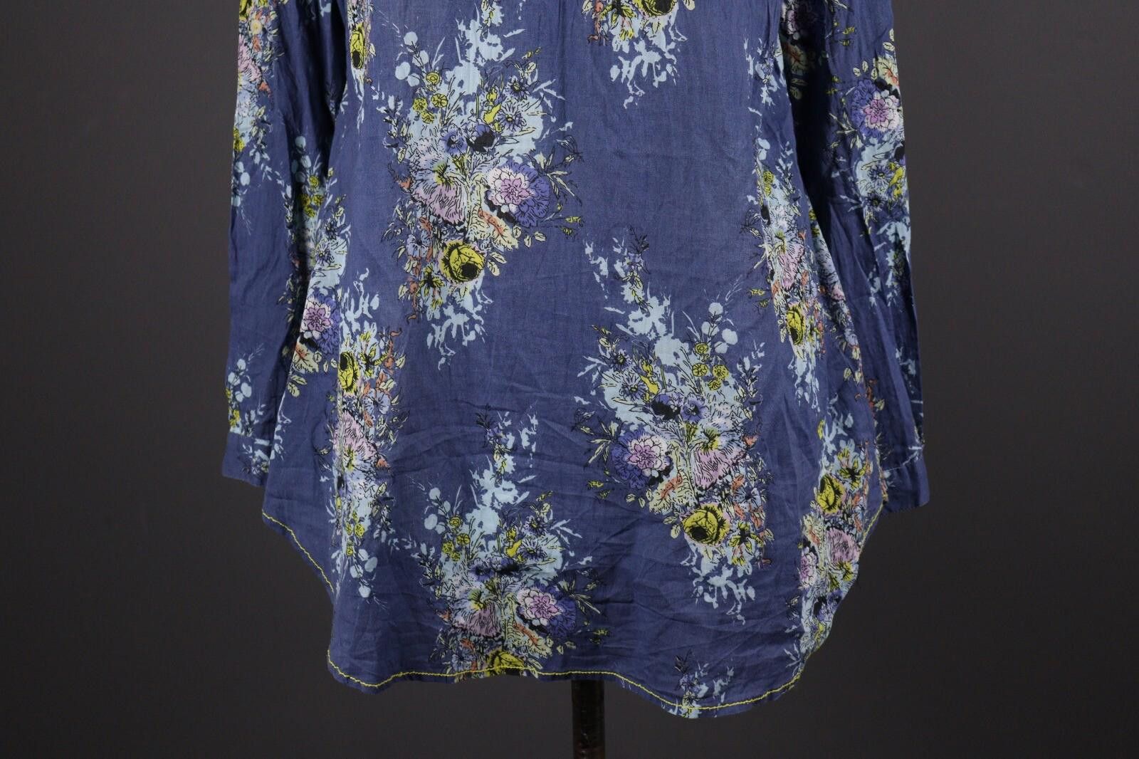 Designer Emily Van Den Bergh Multicolor Floral Blouse Shirt Size 44 Size M / US 6-8 / IT 42-44 - 3 Thumbnail