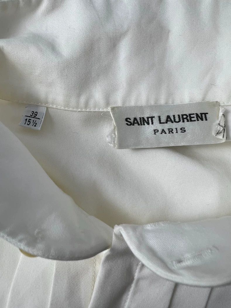 Saint Laurent Paris saint laurent paris size 39 24ss White Organ Shirt 2503-Nex Size US M / EU 48-50 / 2 - 3 Thumbnail