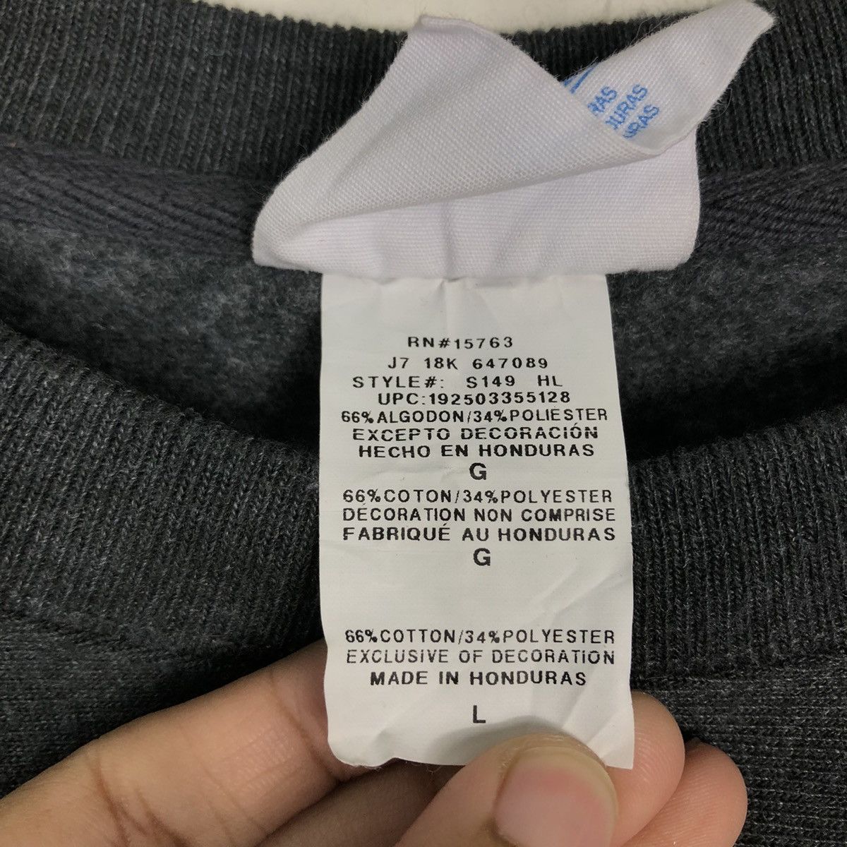 Champion Vintage Reverse Wave Champion Sweatshirt Barr None Big Logo Size US L / EU 52-54 / 3 - 15 Thumbnail