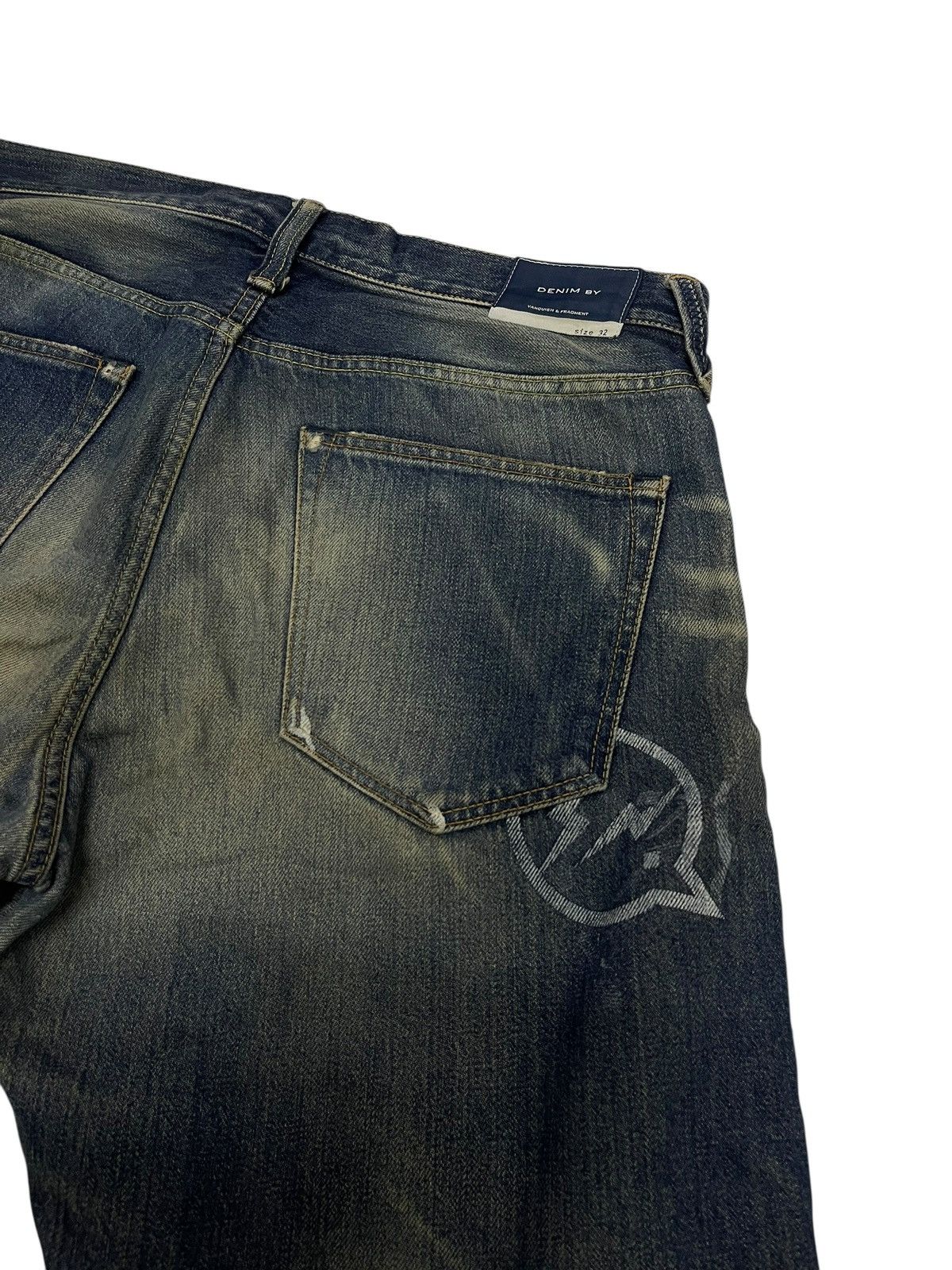 Designer × Fragment Design × Vanquish RARE Denim by Vanquish & Fragment Distressed Jeans Size US 32 / EU 48 - 12 Thumbnail