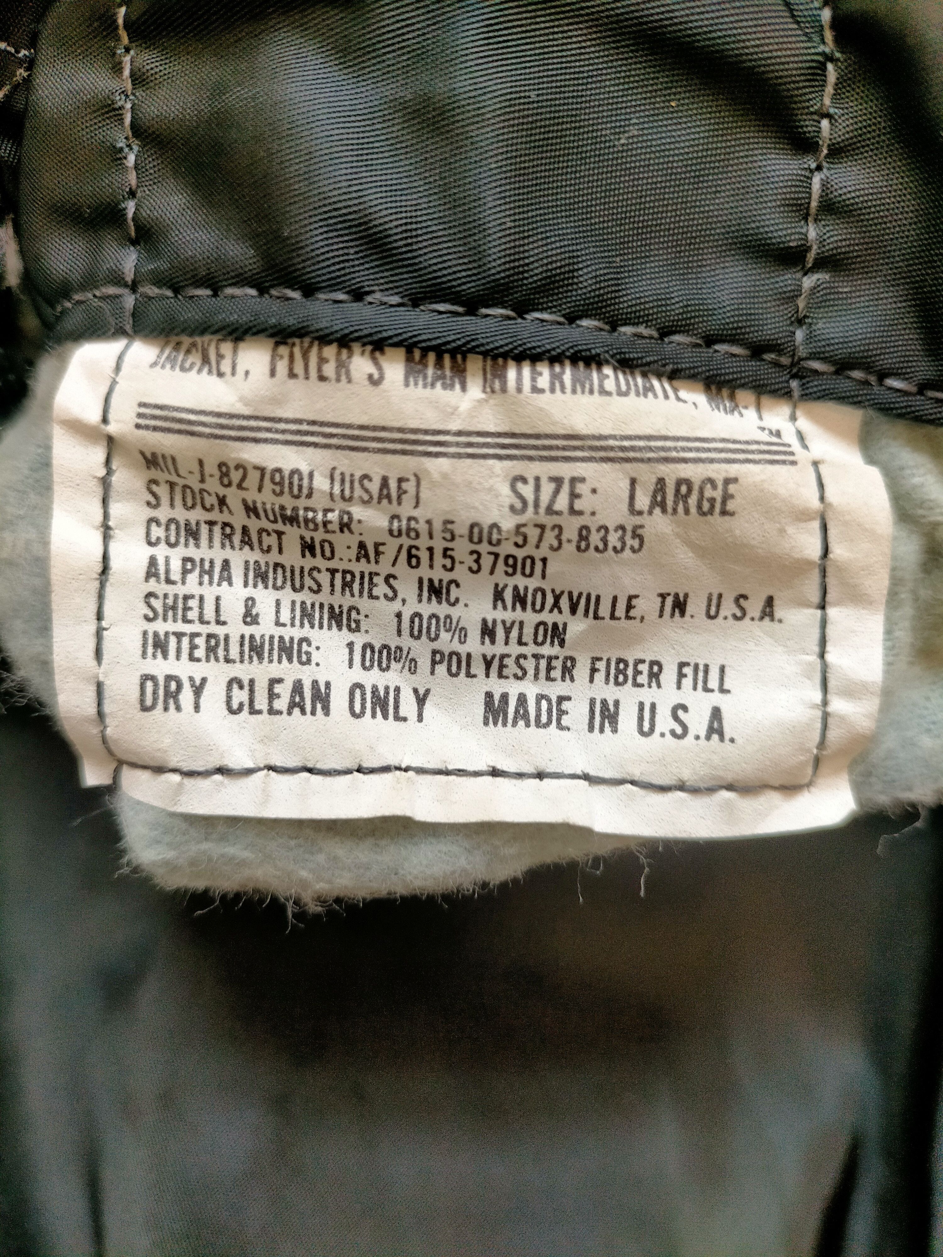 Alpha Industries Vintage Alpha Industries (USAF) Black Jacket Size US L / EU 52-54 / 3 - 15 Thumbnail
