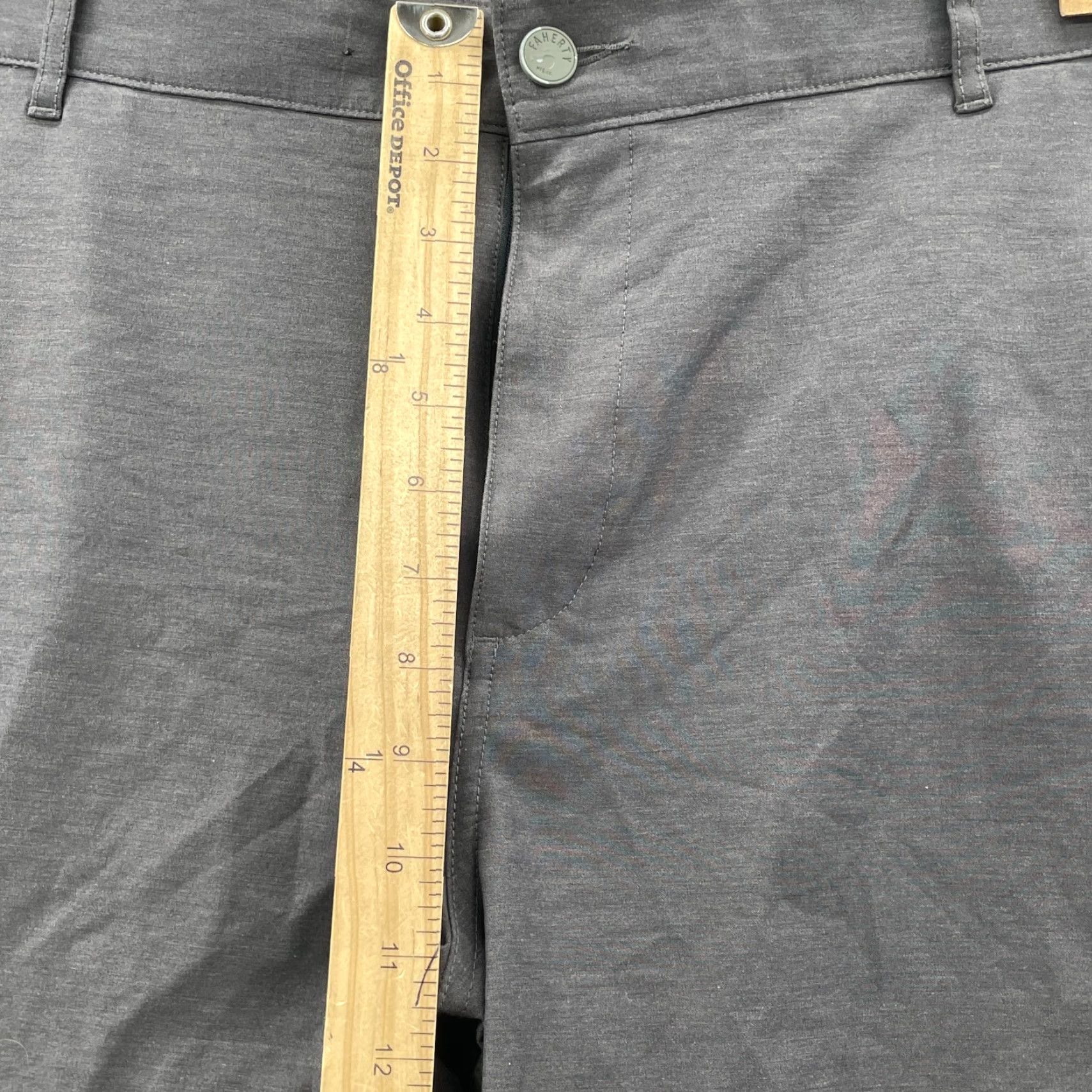Faherty Faherty All Day Shorts 41x6* Gray Chino Outdoor Golf Performance Surf Preppy Men Size US 41 - 5 Thumbnail