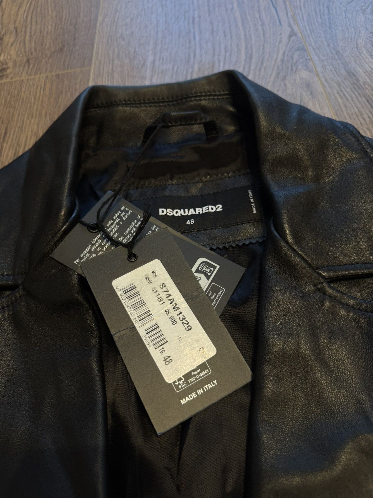 Dsquared2 Dsquared 2 Kiodo Leather Jacket Size US M / EU 48-50 / 2 - 3 Thumbnail