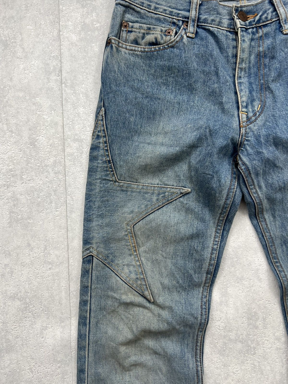 Hysteric Glamour HYSTERIC GLAMOUR KINKY STAR PATCH LOGO RARE Y2K JEANS Size US 30 / EU 46 - 9 Thumbnail